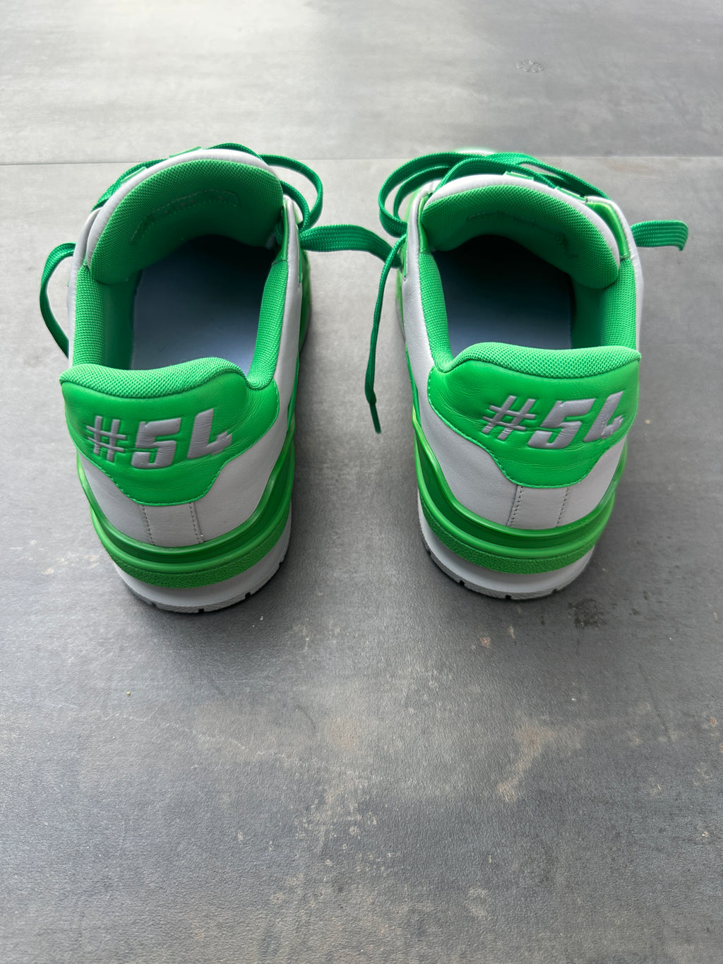 Louis Vuitton Trainer Sneaker – Green/White (Size 6)