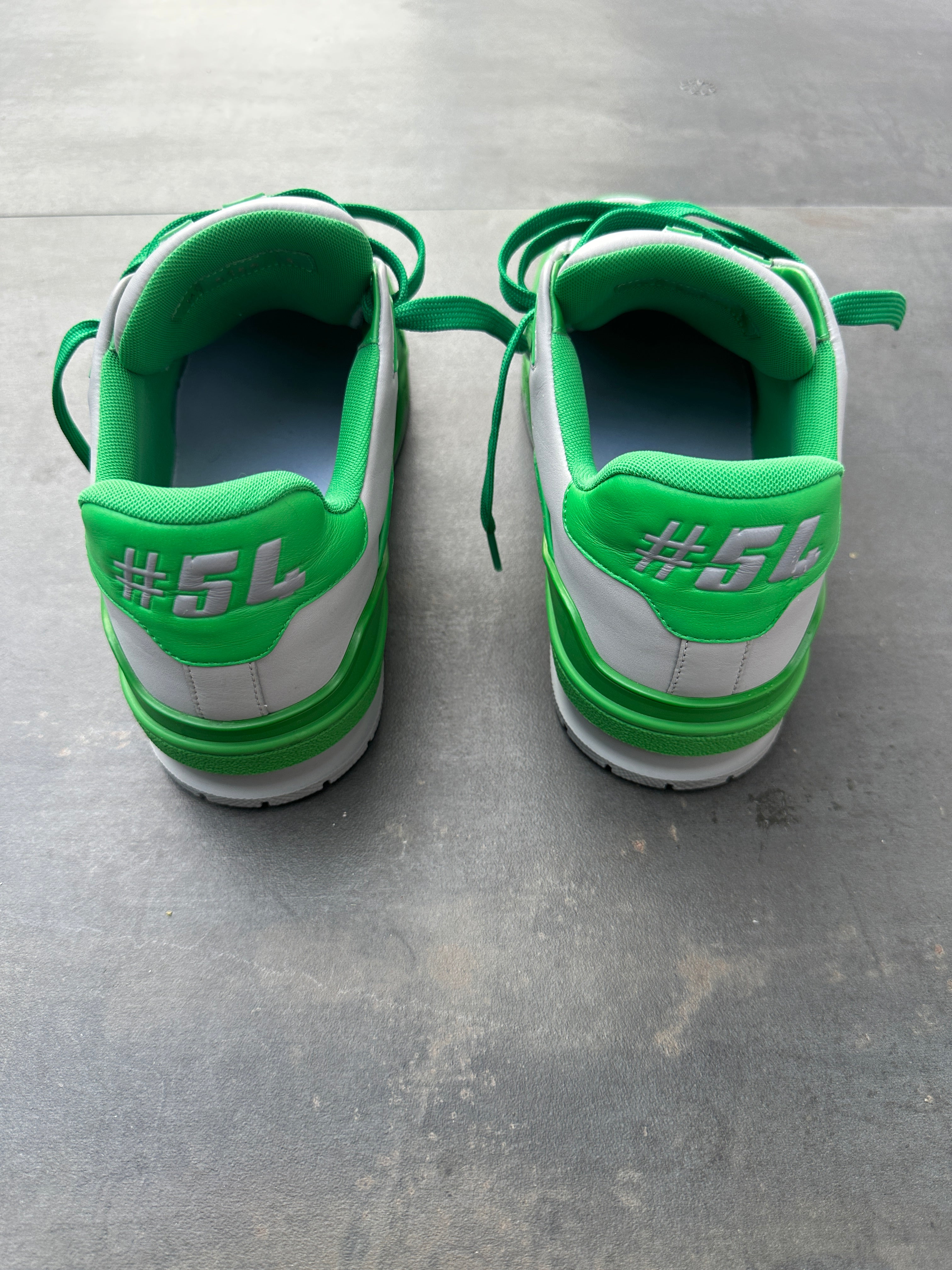 Louis Vuitton Trainer Sneaker – Green/White (Size 6)