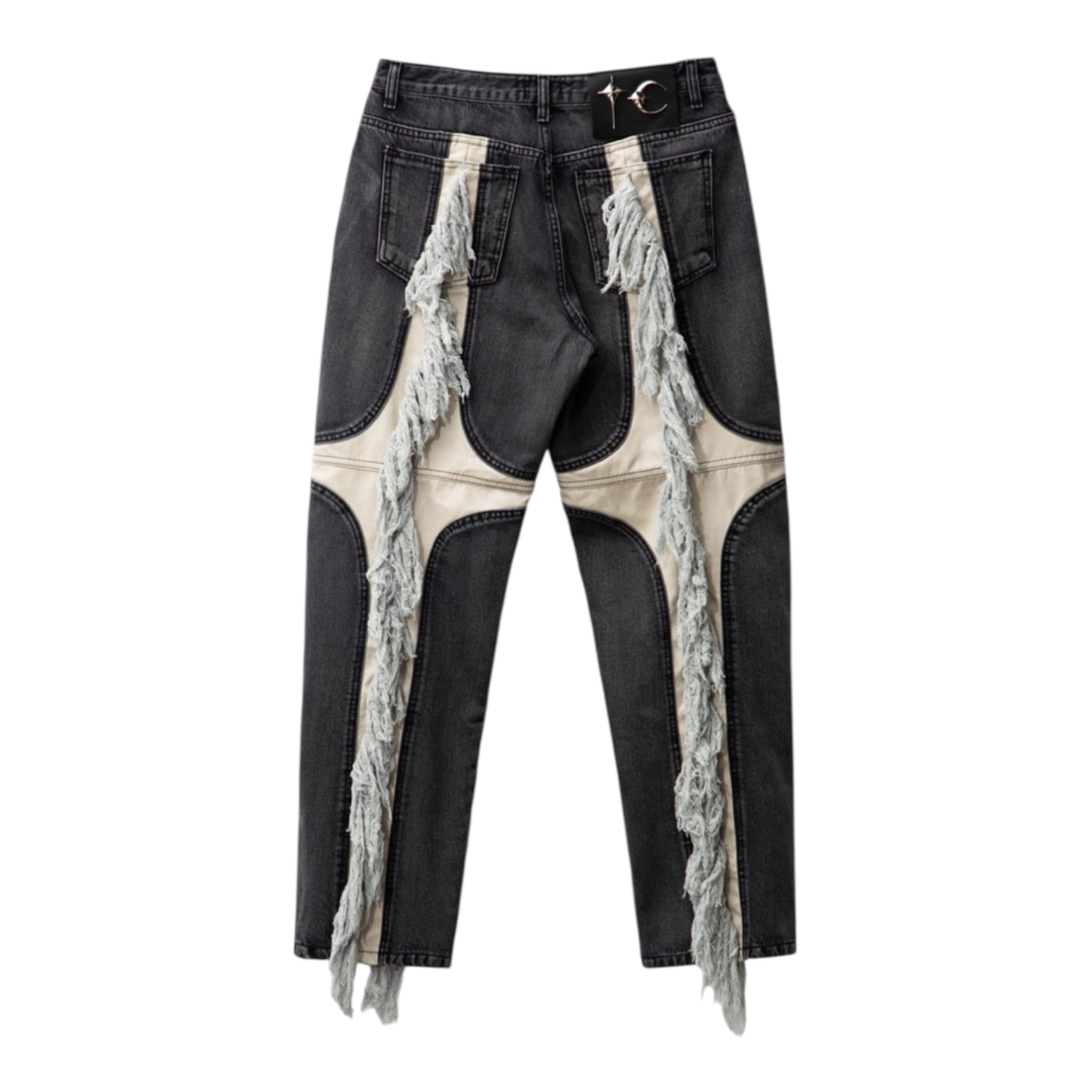 Thug Club Fringe Panel Denim – Black/White (Size 32)