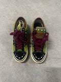 Satoshi Nakamoto Custom Vans – Olive/Black SZ-8.5(41-42)