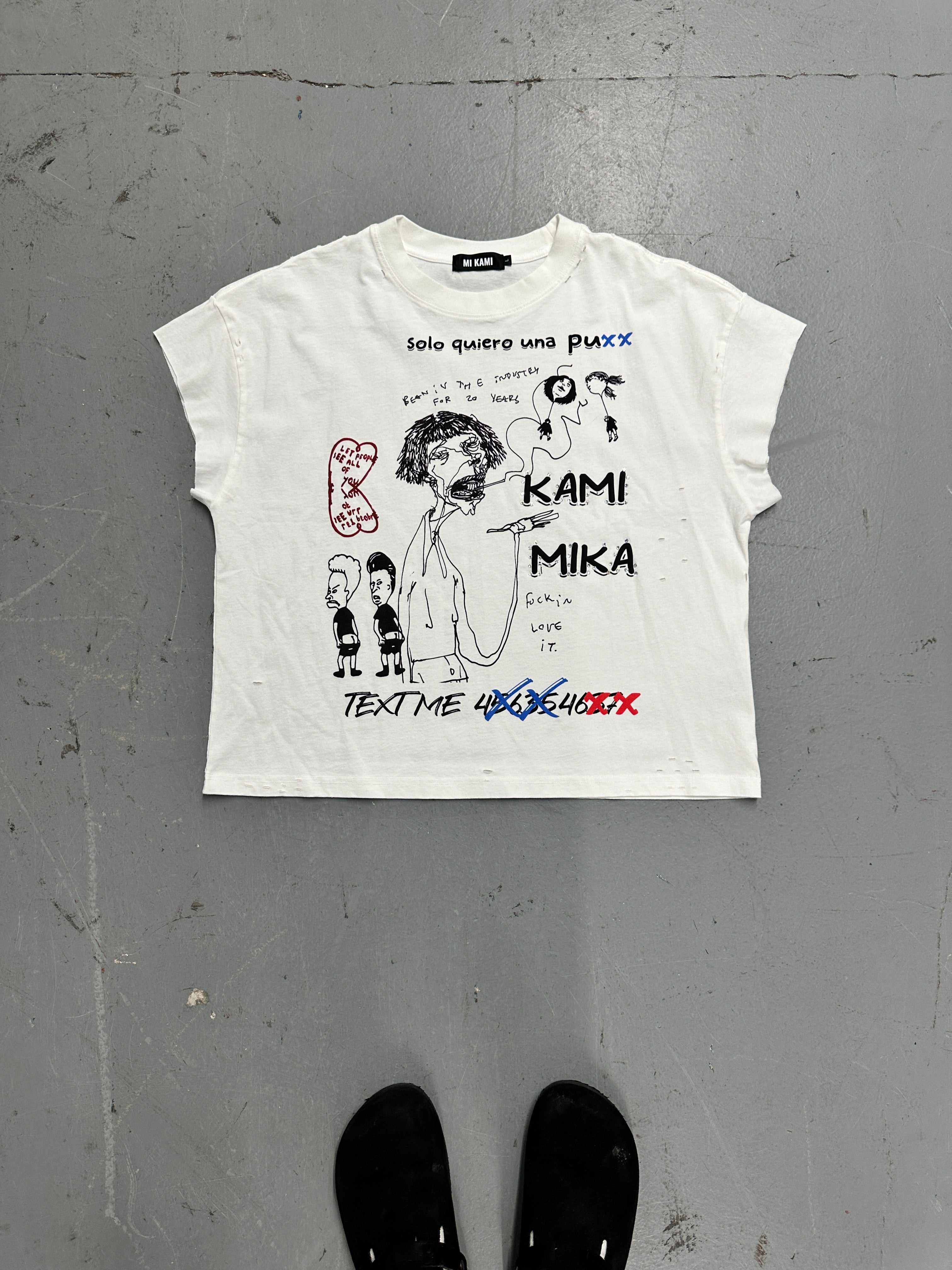 The Mikami “Text Me” Crop Tee – Limited Art Drop