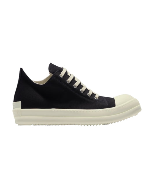 Rick Owens DRKSHDW Low Sneaks – Black Canvas