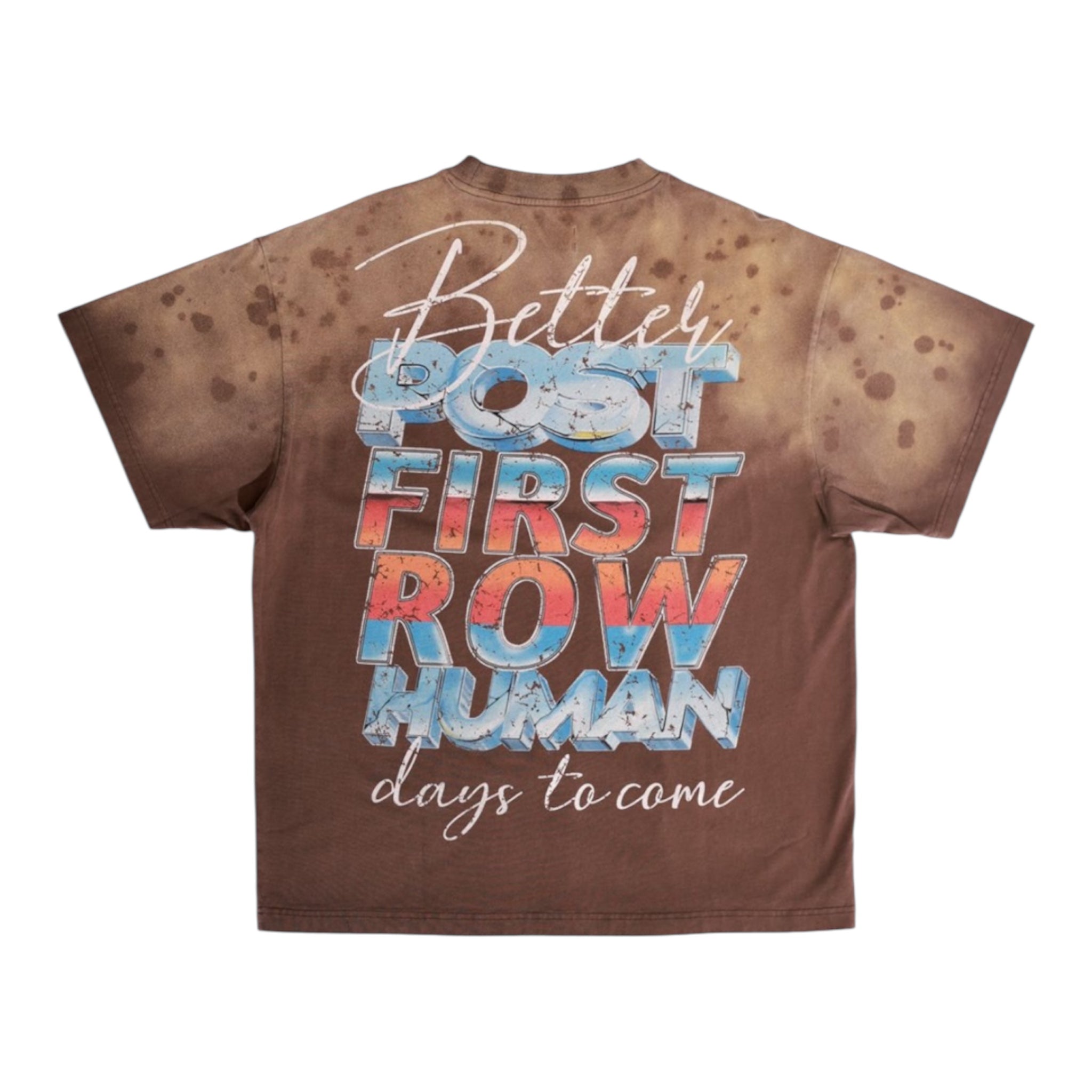 POST HUMAN Heavy Wash Graphic Tee | First Row Streetwear