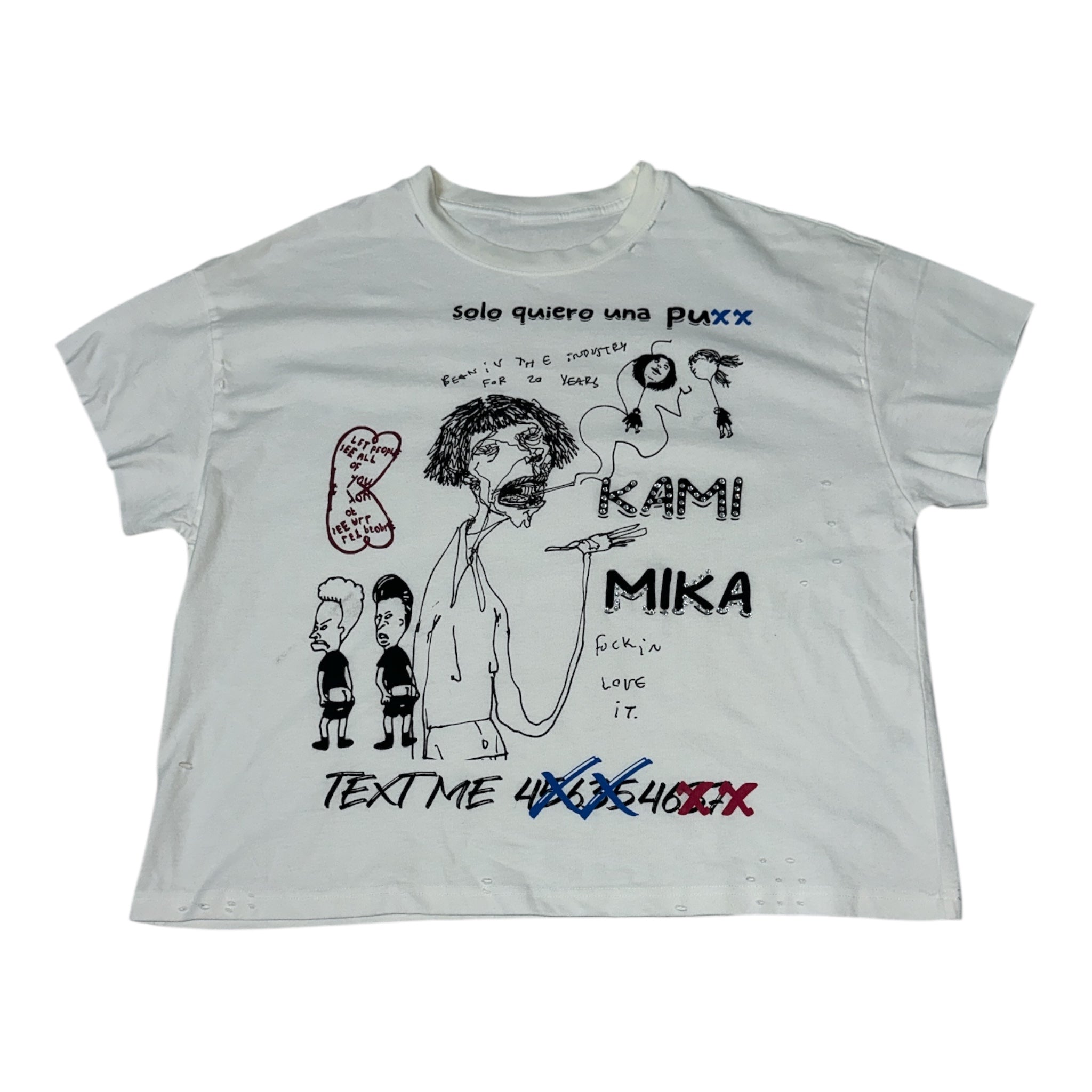 The Mikami “Text Me” Crop Tee – Limited Art Drop