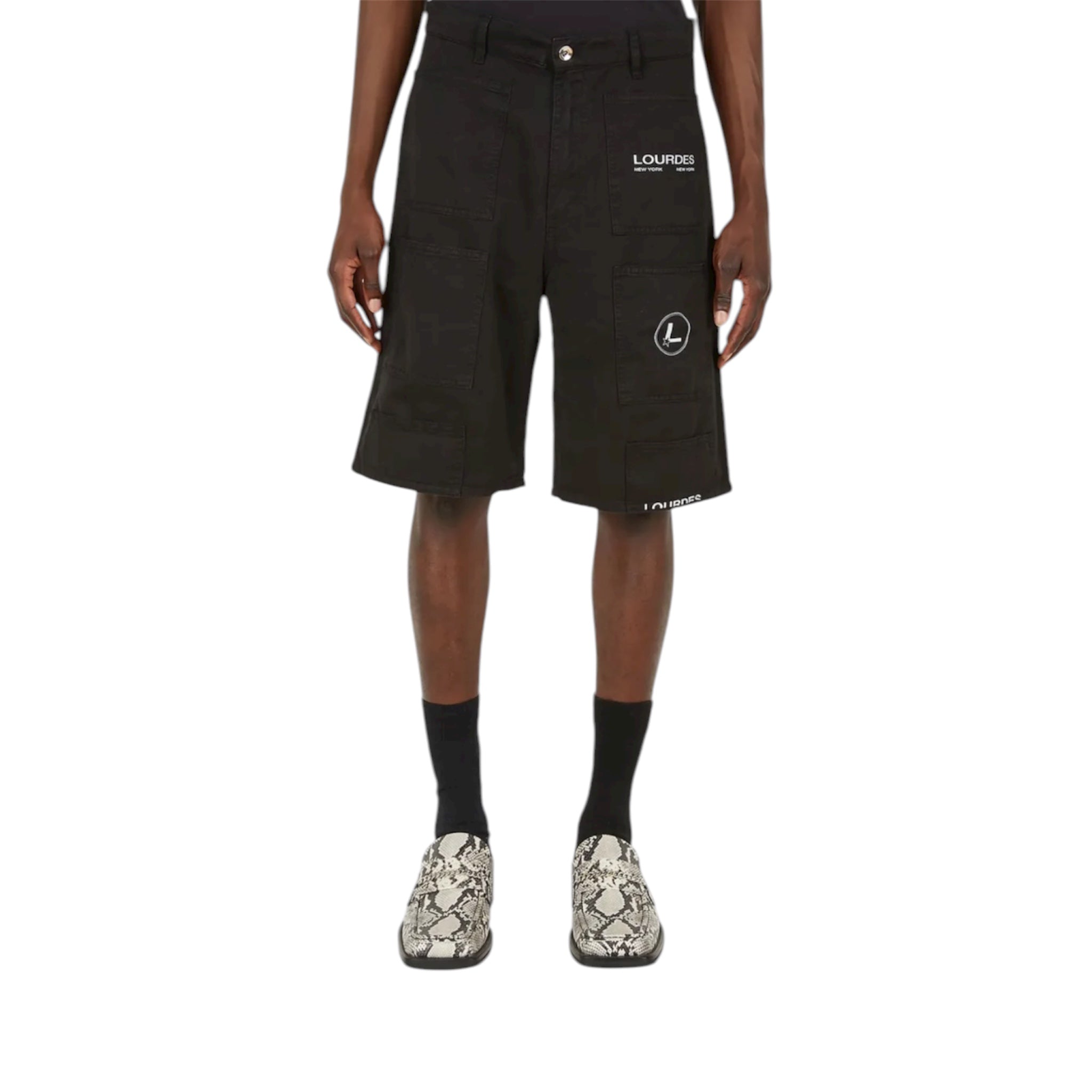 Lourdes New York Multi-Pocket Shorts – Black