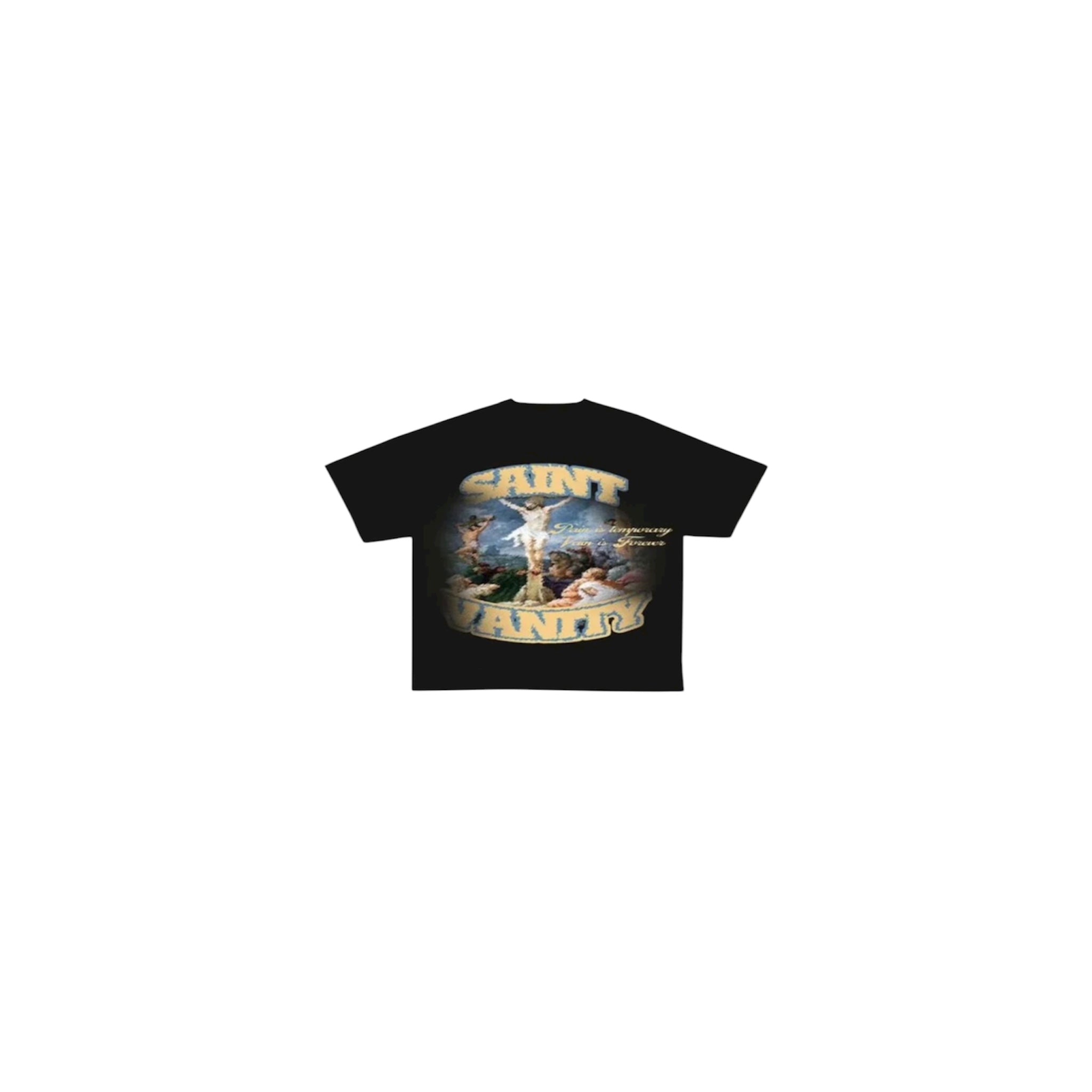 Saint Vanity Tee – Crucifixion Artwork