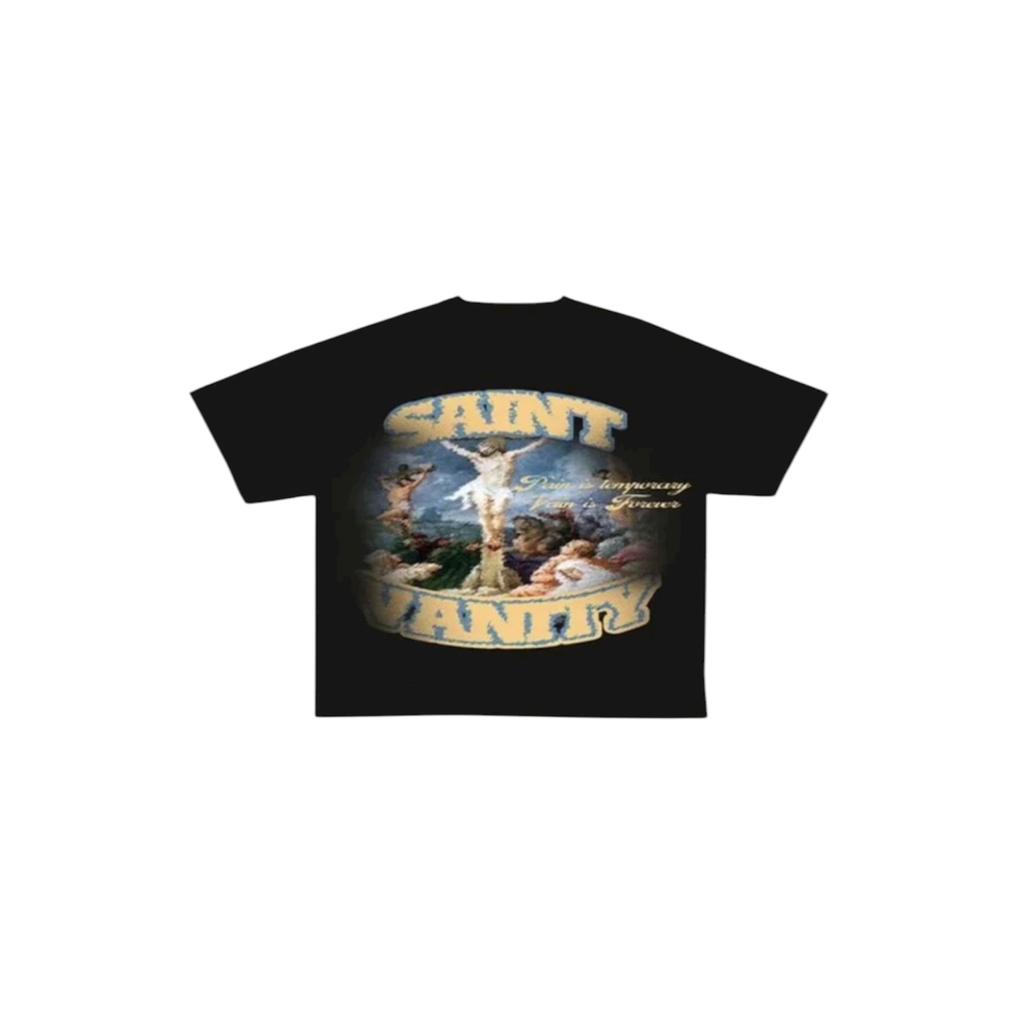 Saint Vanity Tee – Crucifixion Artwork