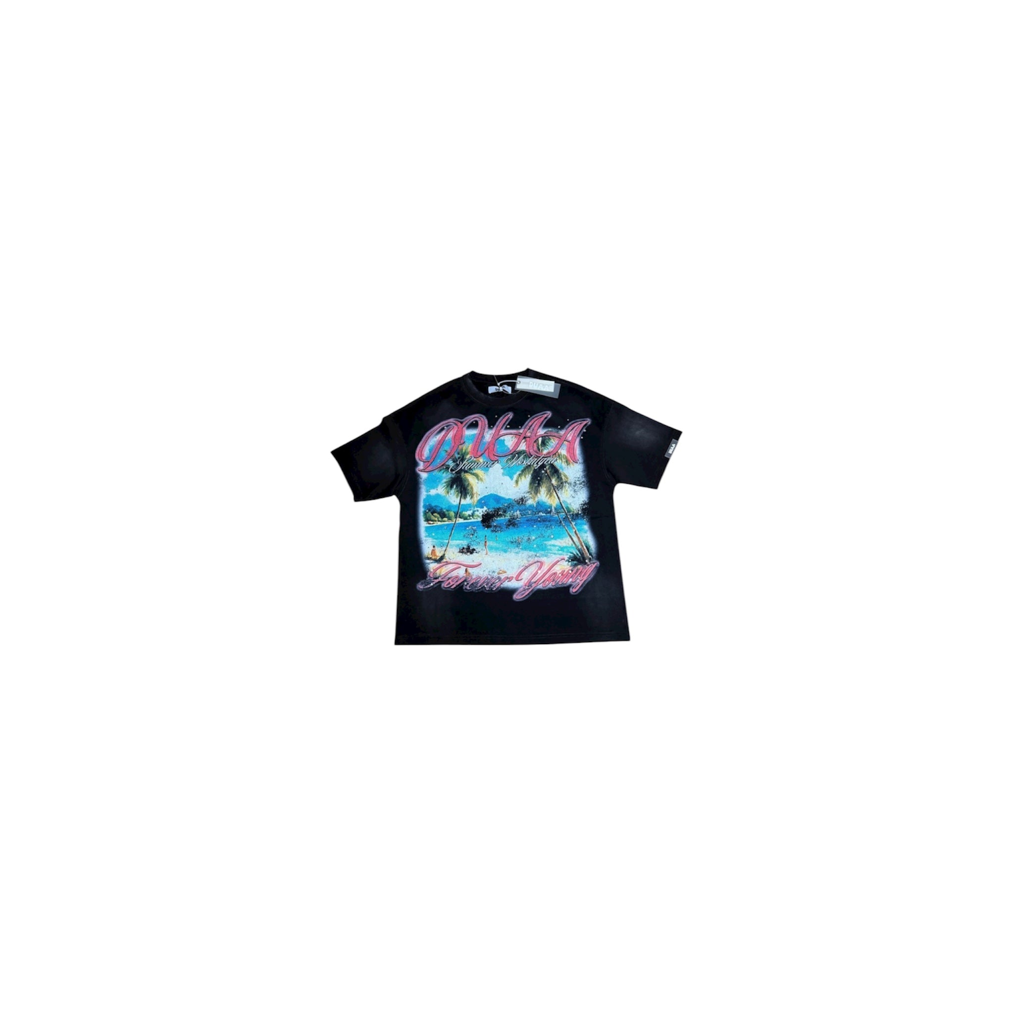 Glory Black Rhinestone Tee – Forever Young