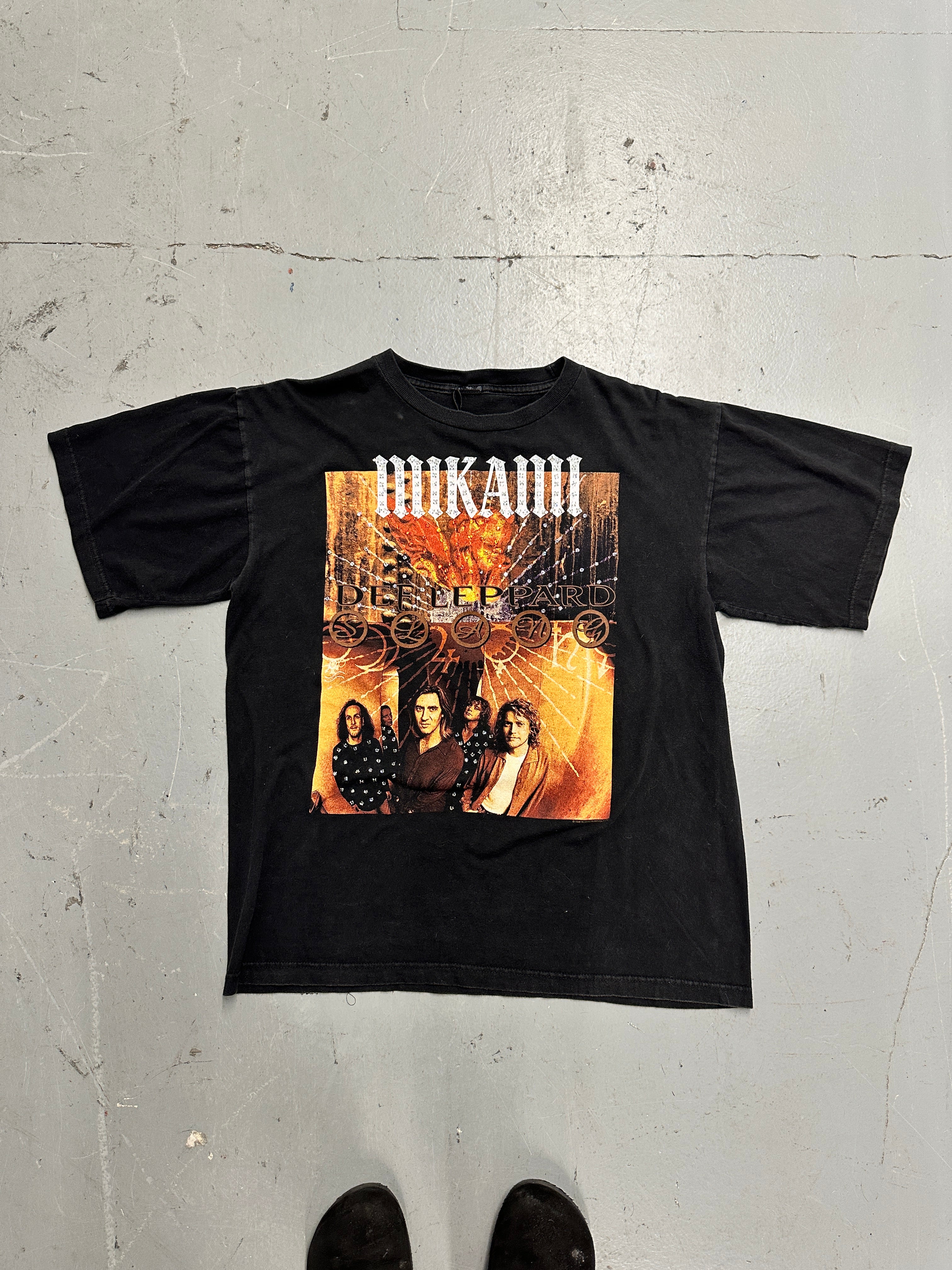 Mi Kami x Def Leppard Vintage Rhinestone Tee – Size XL