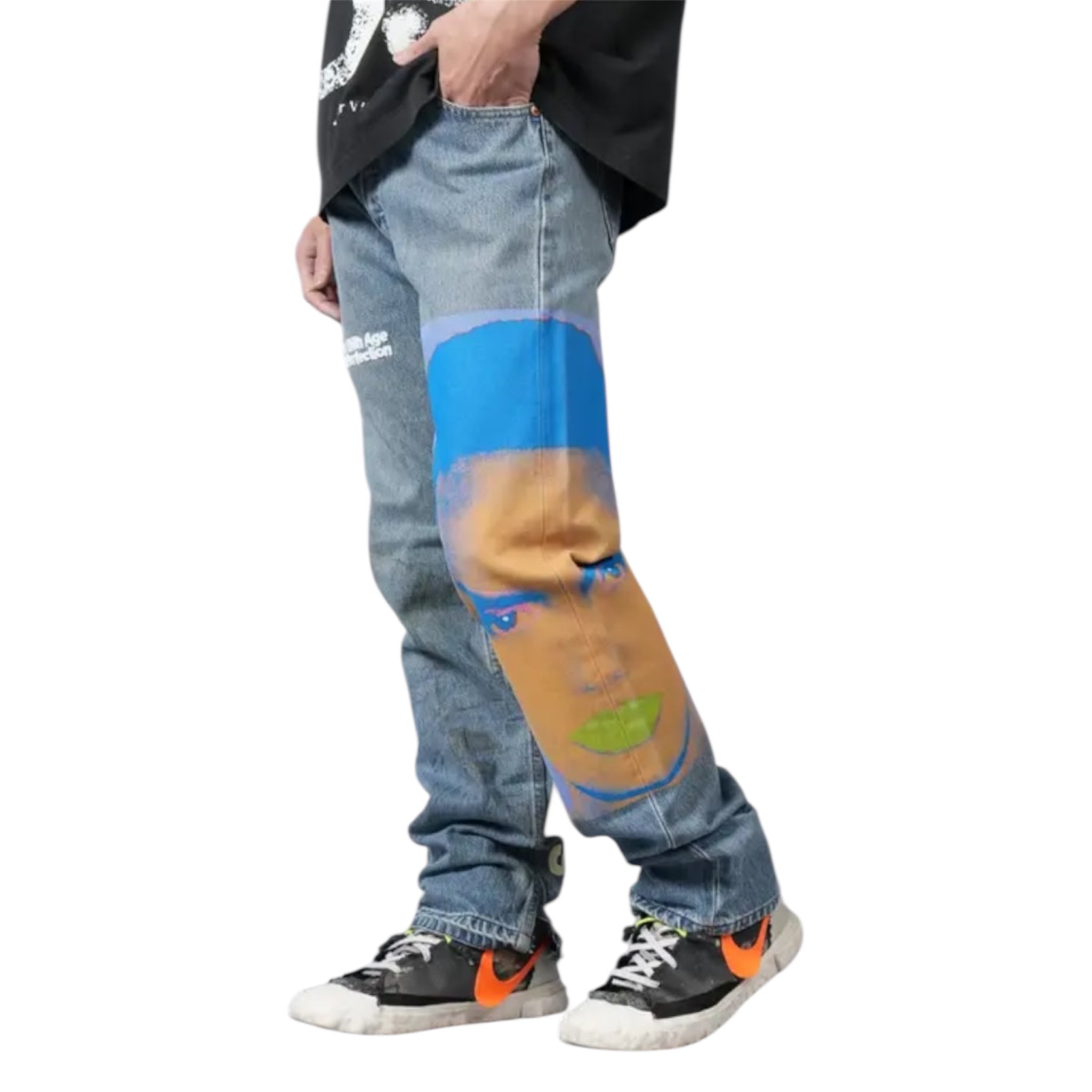 Better With Age “Grace Jones” Hand-Painted Denim