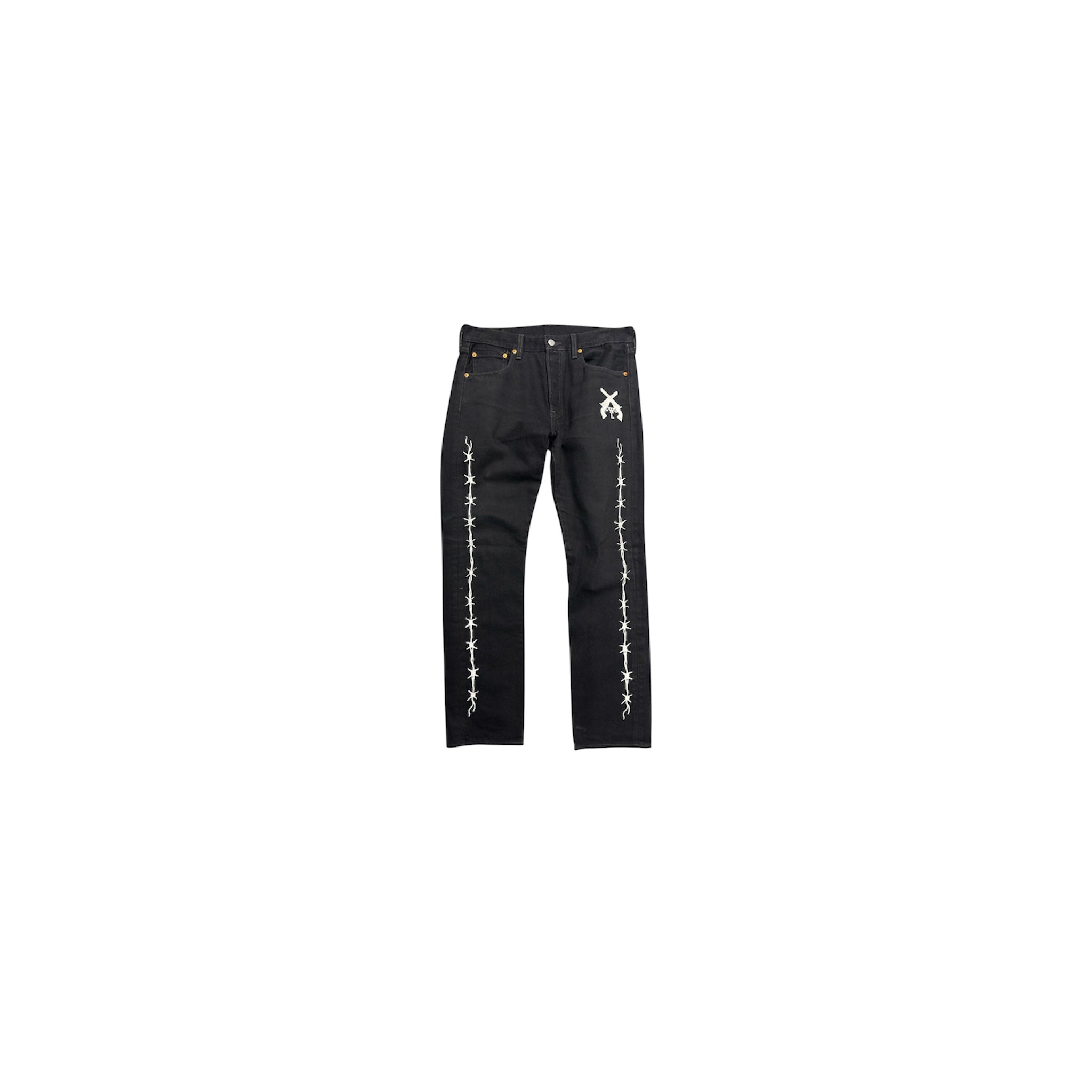 Warren Lotas Barbed Wire Black Jeans SZ-32