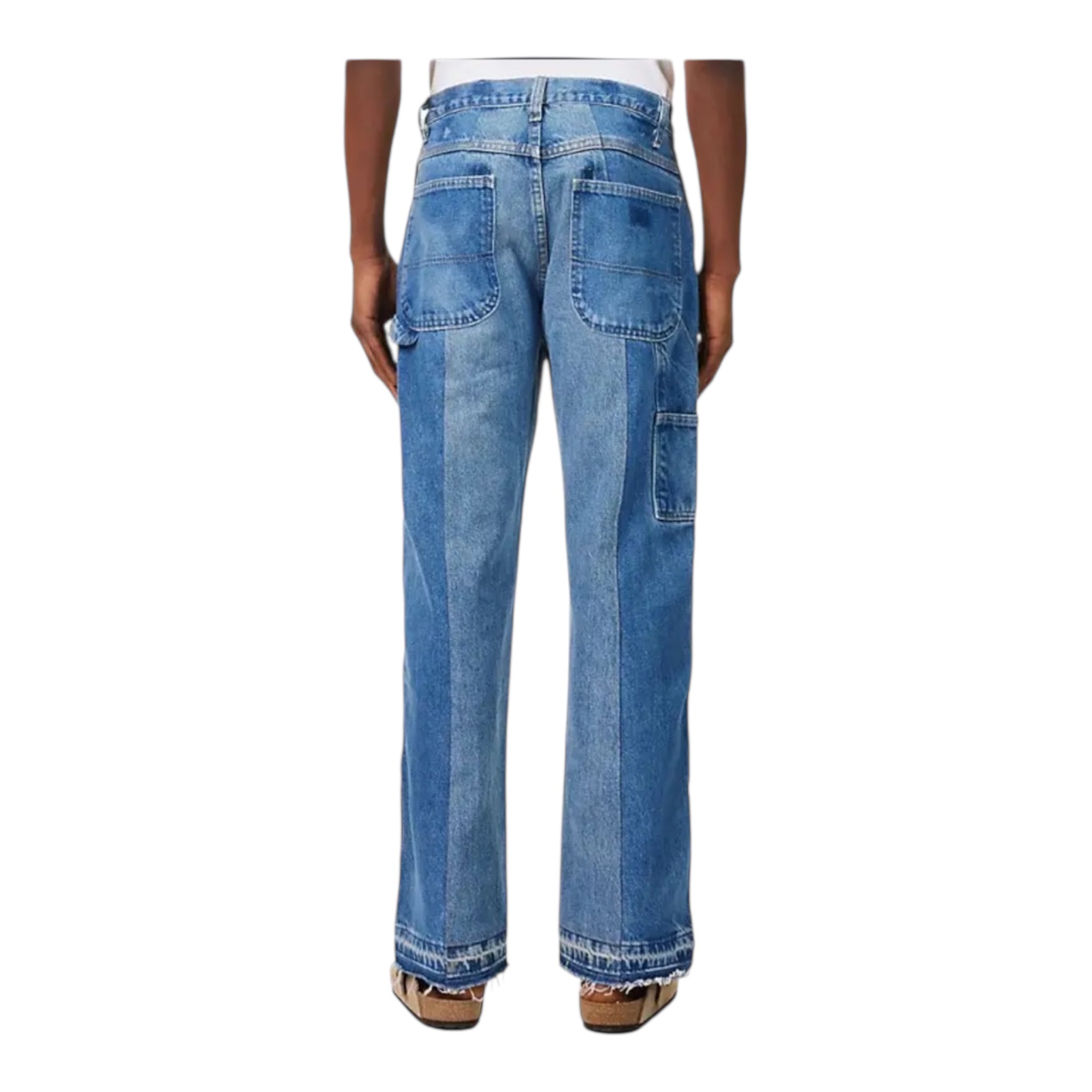 Kartik Research Floral Patchwork Denim – Indigo (Size 34 / Run 33)