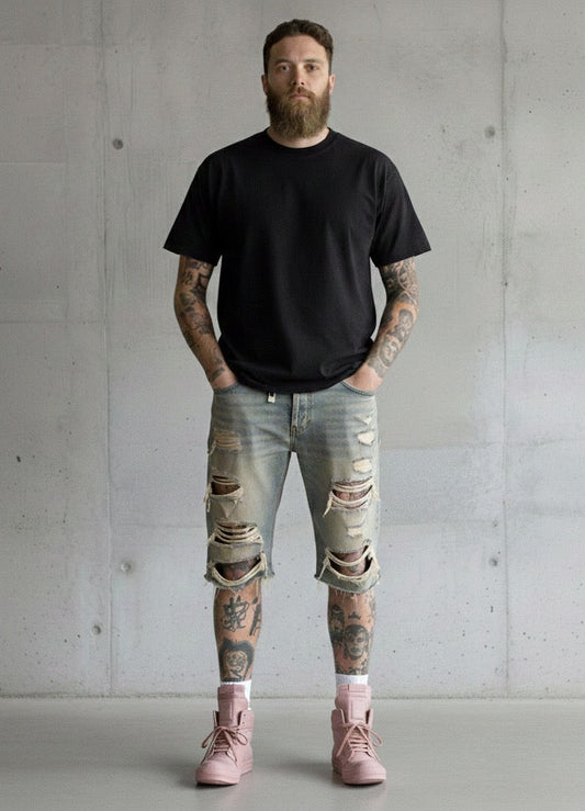 rick owens geobasket – pink leather SZ-42