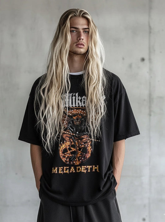 MIKAMI “One-of-One Hellfire Swarovski” Tee ( XL )