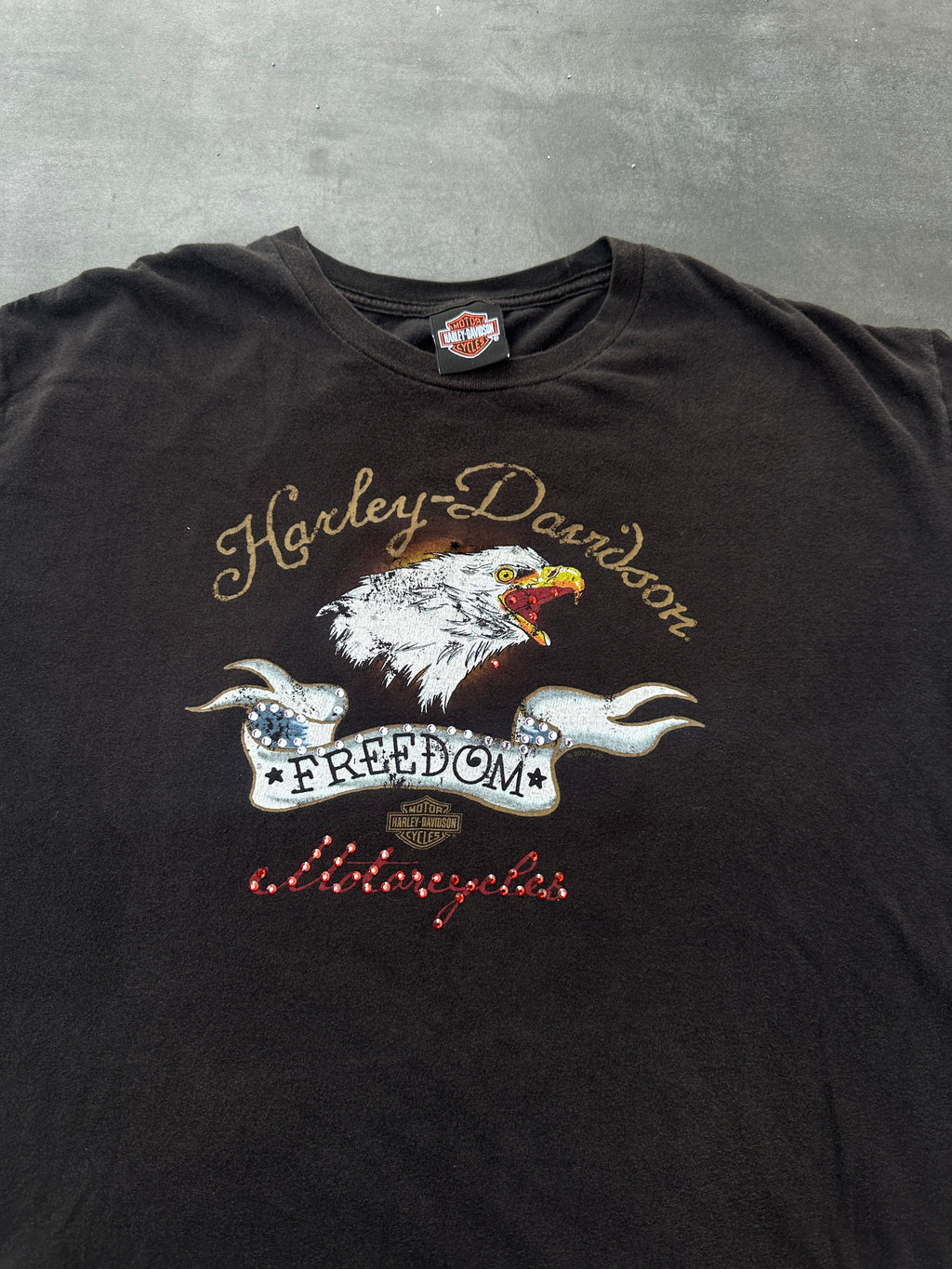 Harley-Davidson Freedom Eagle Tee – Vintage Black (XL)