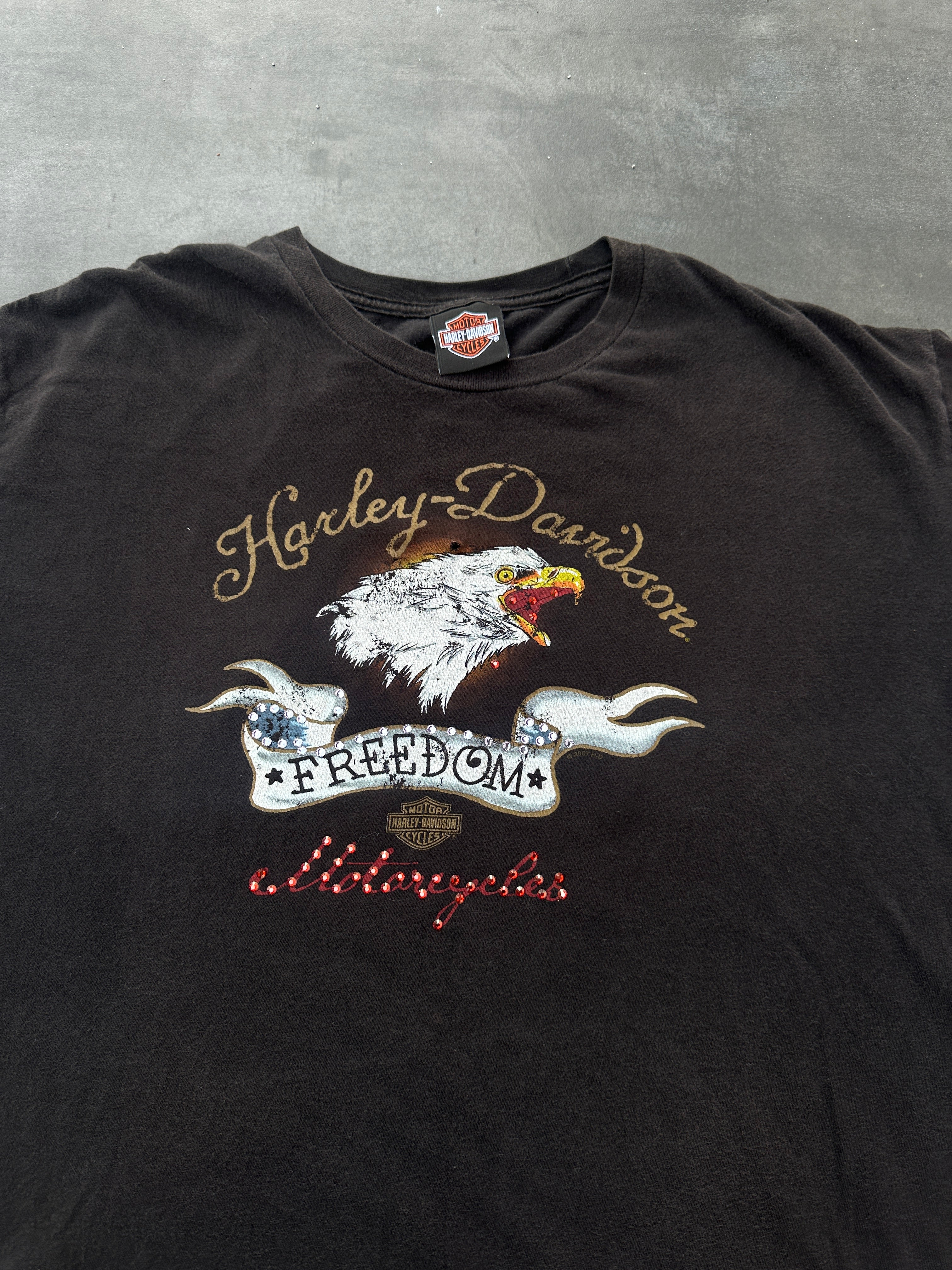 Harley-Davidson Freedom Eagle Tee – Vintage Black (XL)
