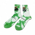 Saint Mxxxxxx Tie-Dye Eye Socks – Green/White