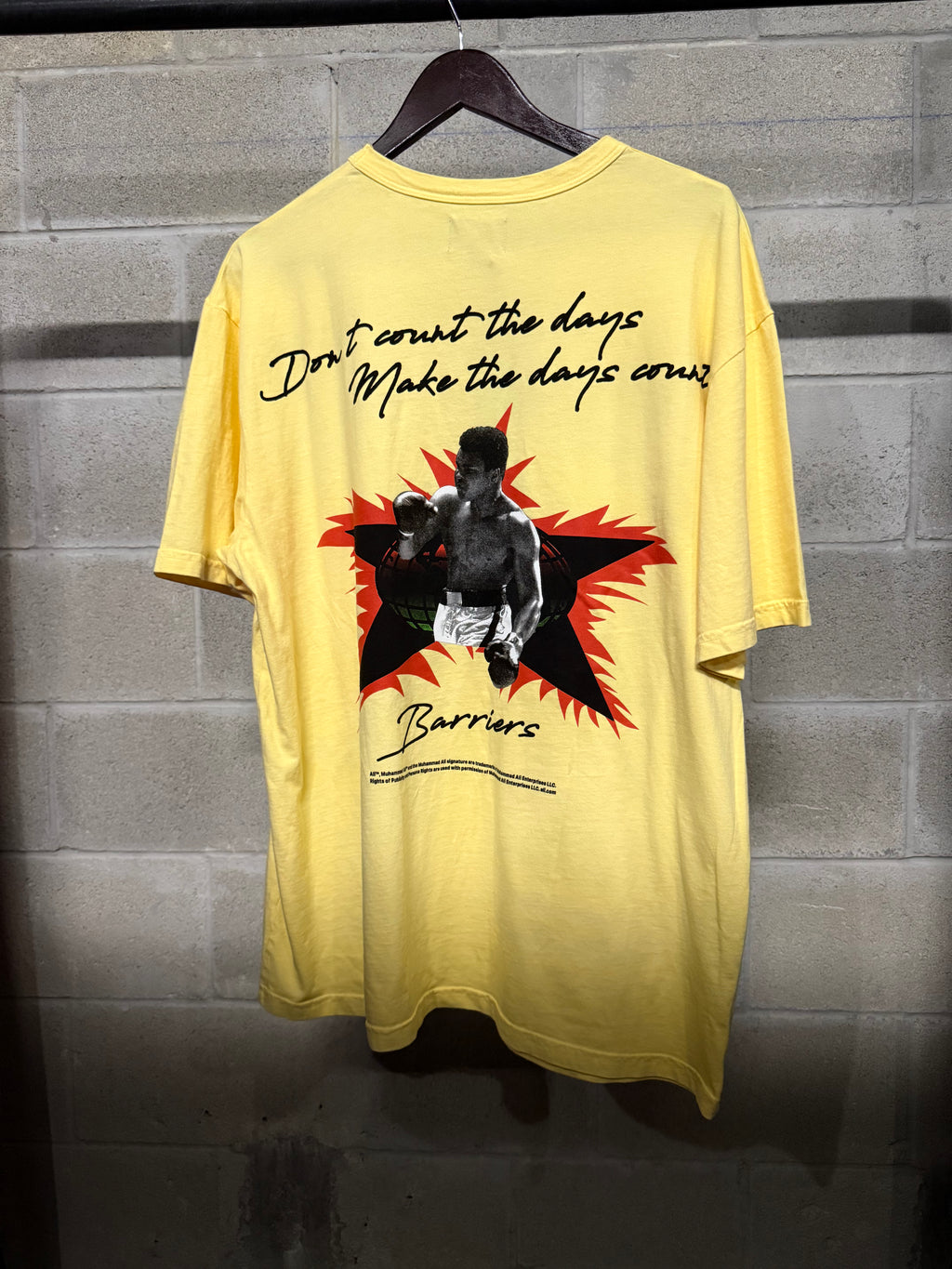 Barriers x Muhammad Ali Graphic Tee – Size XL