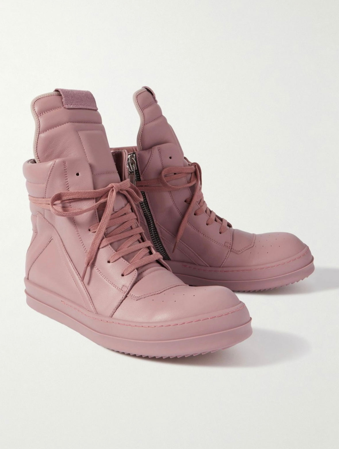 rick owens geobasket – pink leather SZ-42