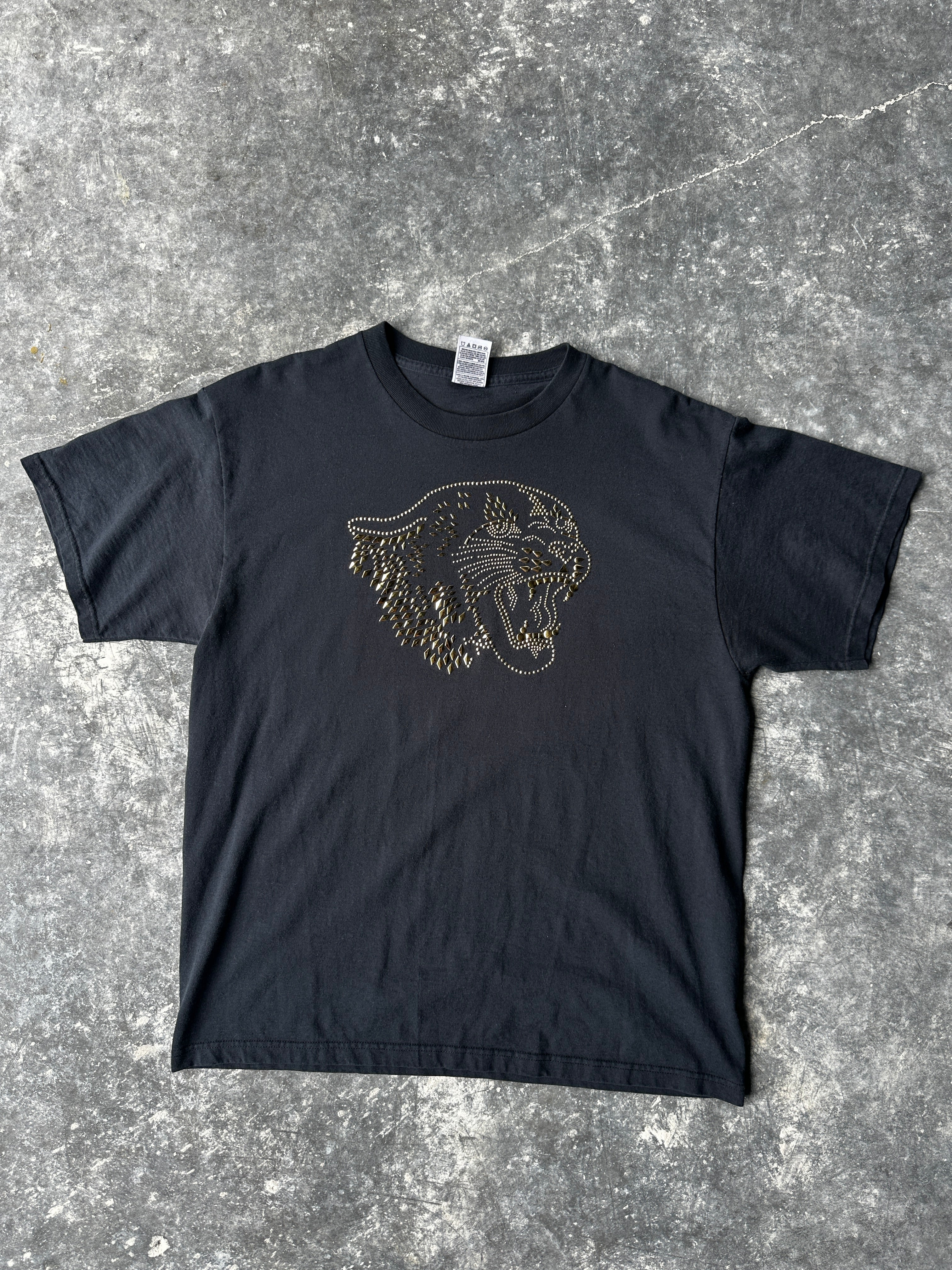 Vintage Black Panther Studded Tee SZ-L