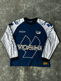 Yoshi Long Sleeve Racing Jersey – Blue/White – Size S