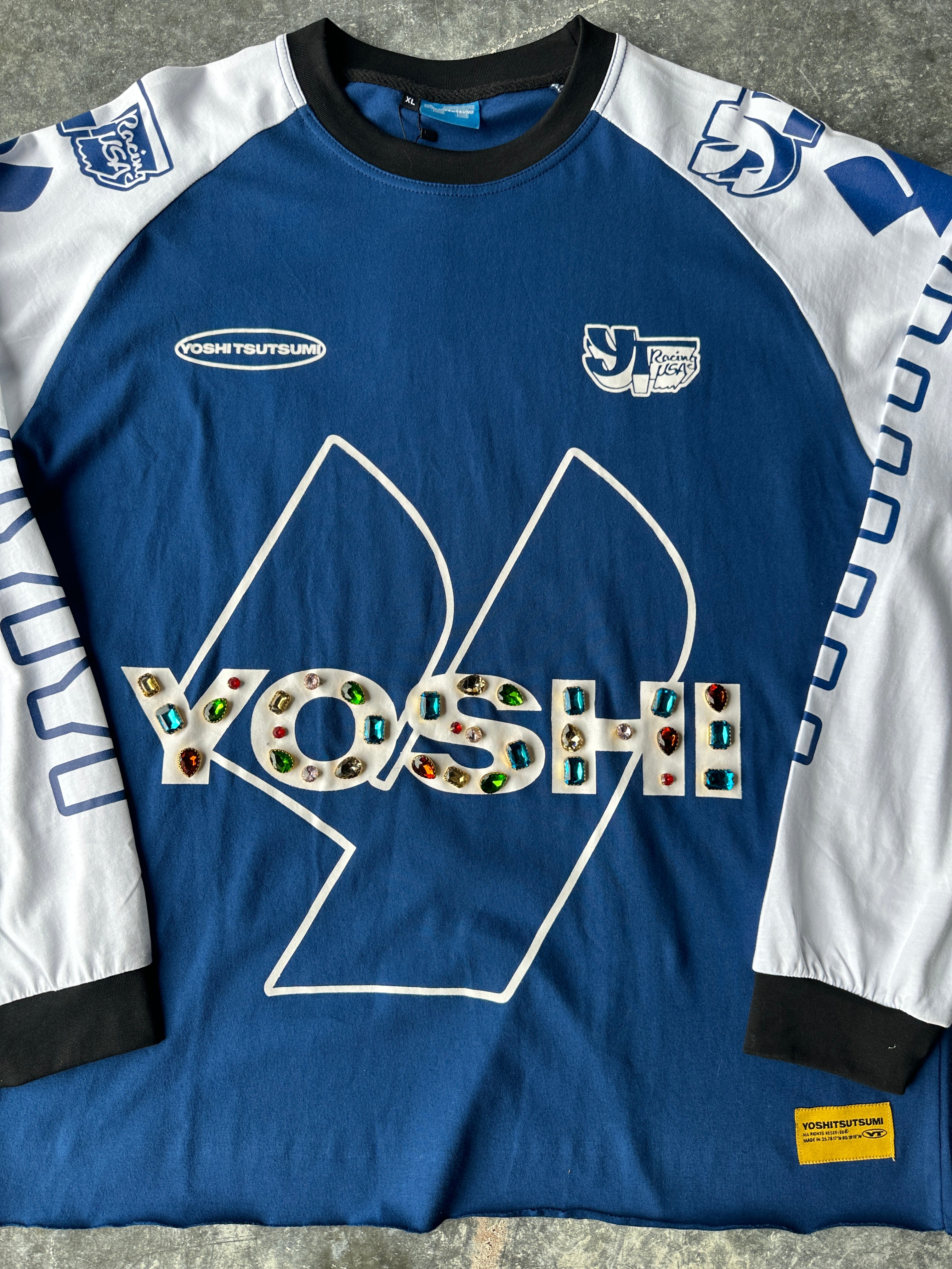 Yoshi Long Sleeve Racing Jersey – Blue/White – Size S