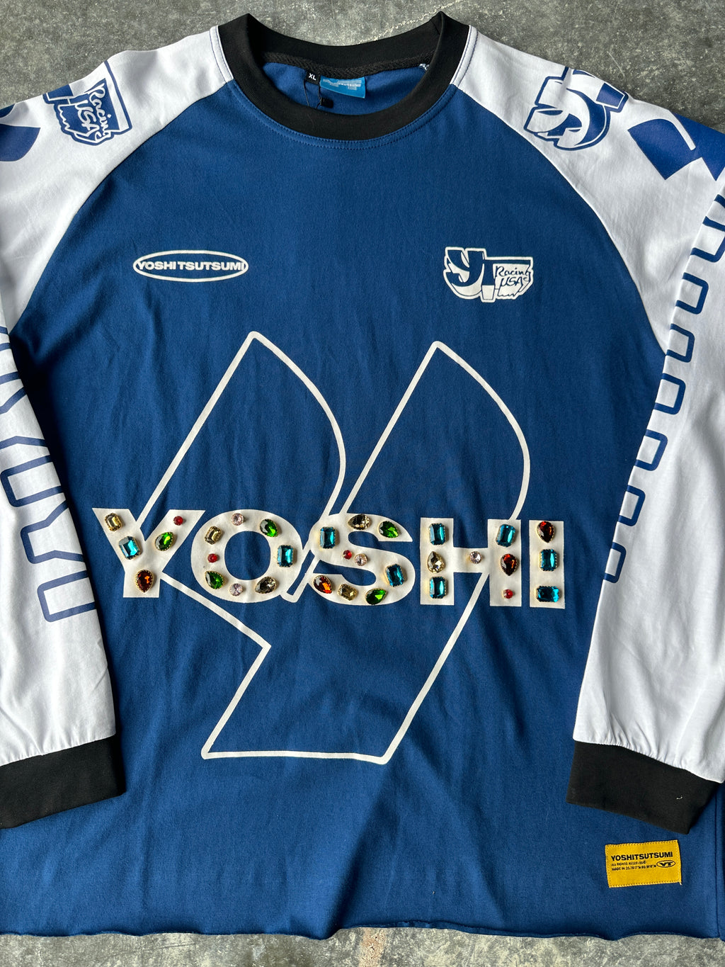 Yoshi Long Sleeve Racing Jersey – Blue/White – Size XL