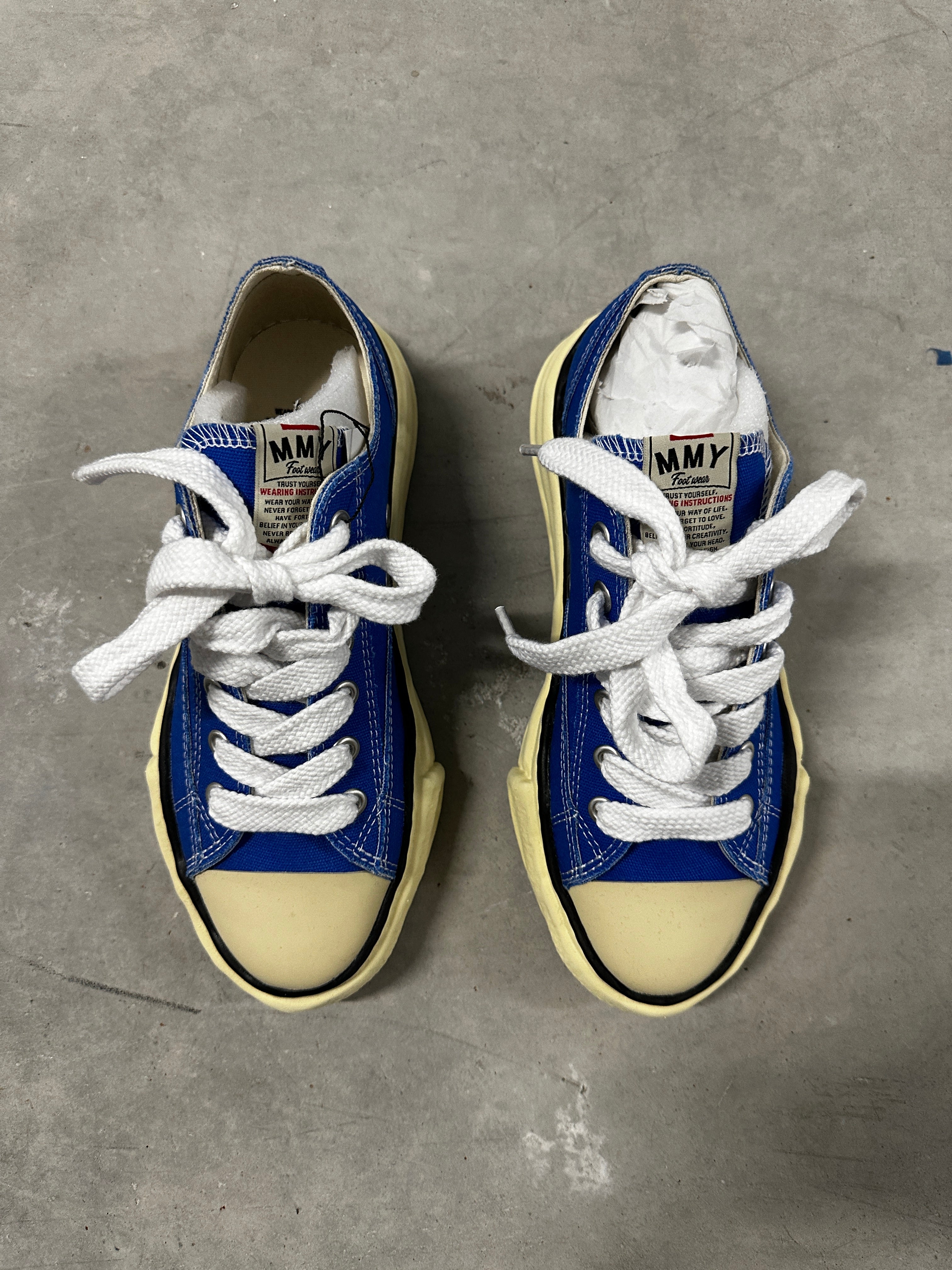 Maison Mihara Yasuhiro Blakey Low "Royal Blue" – Size 41