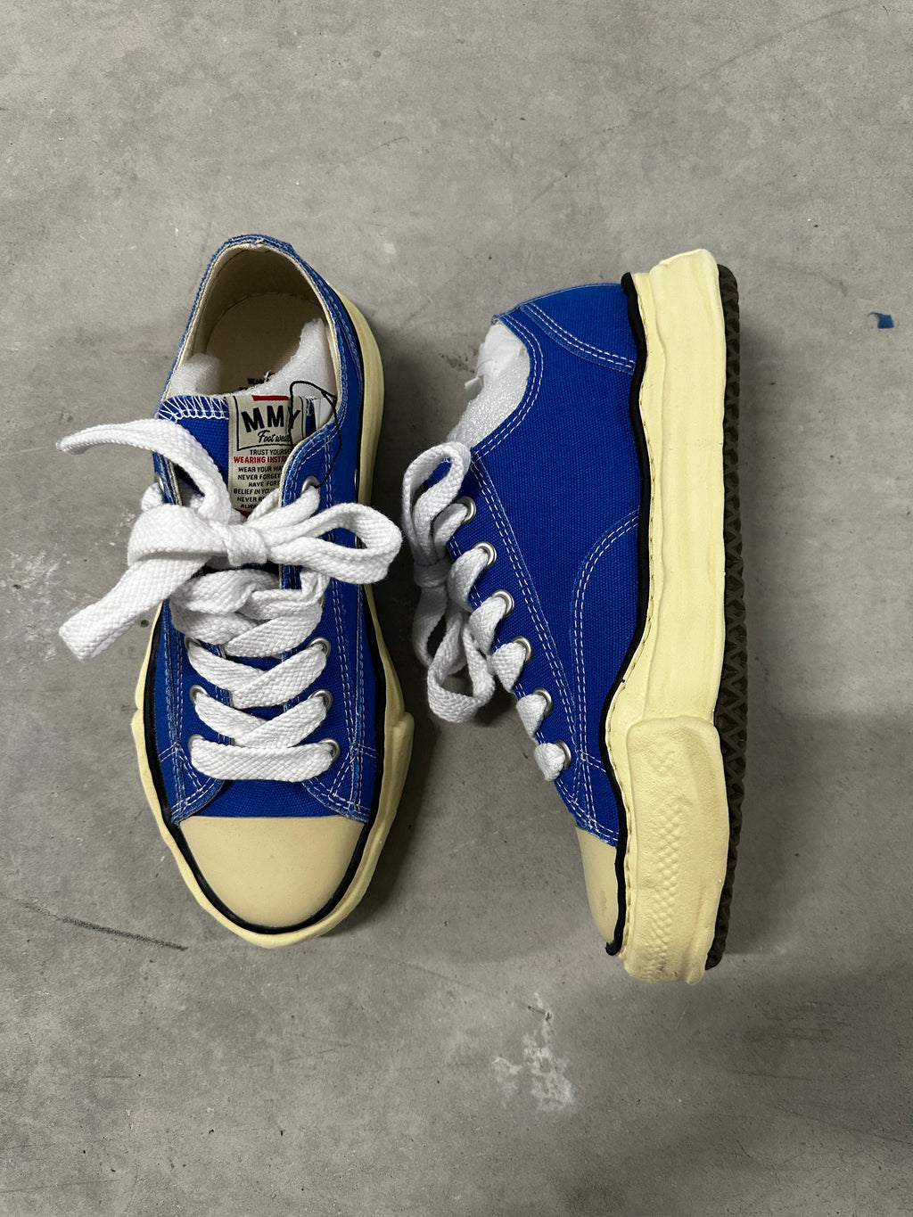 Maison Mihara Yasuhiro Blakey Low "Royal Blue" – Size 41