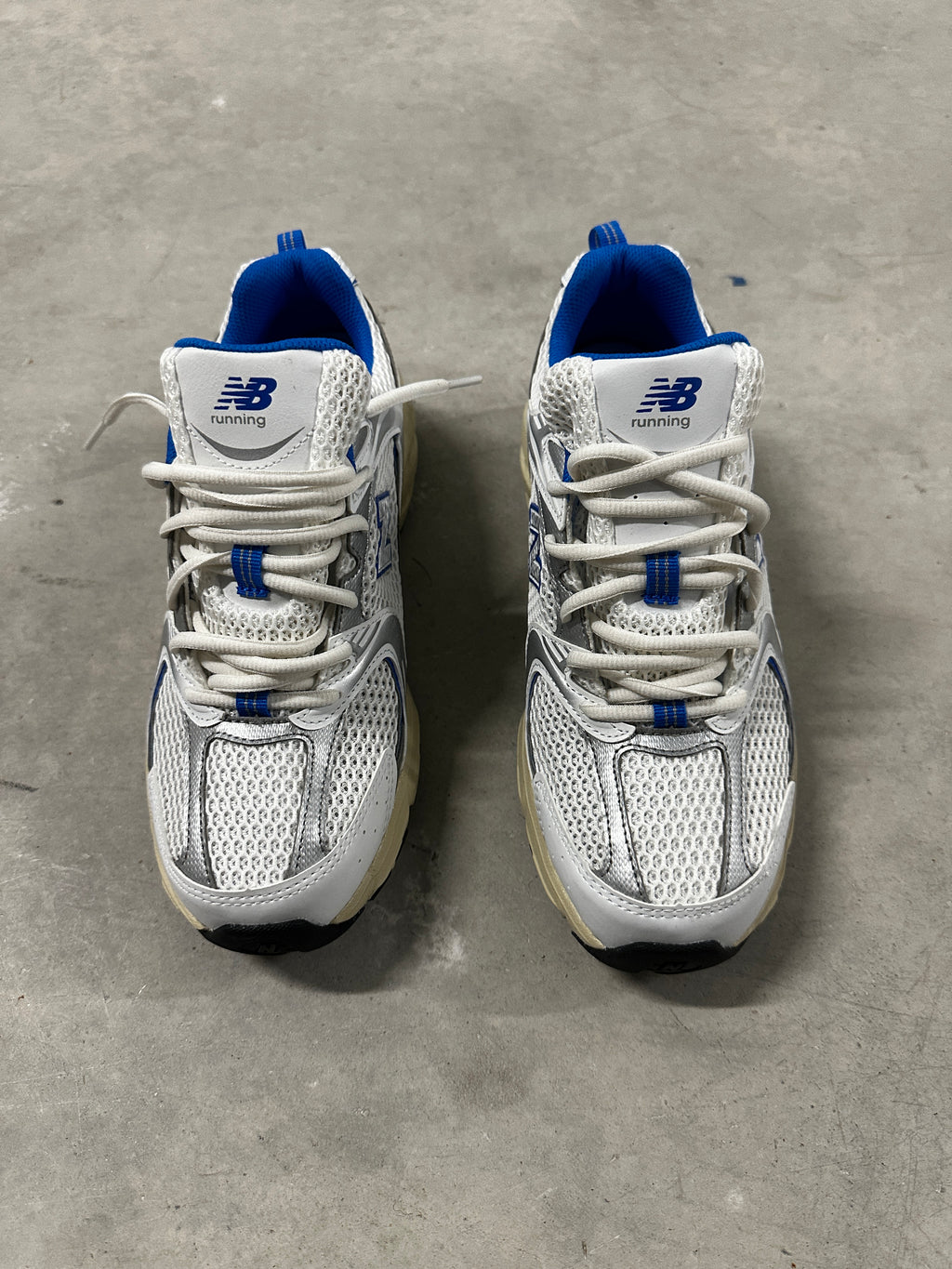 New Balance 530 "White/Silver/Blue" – Size 42.5