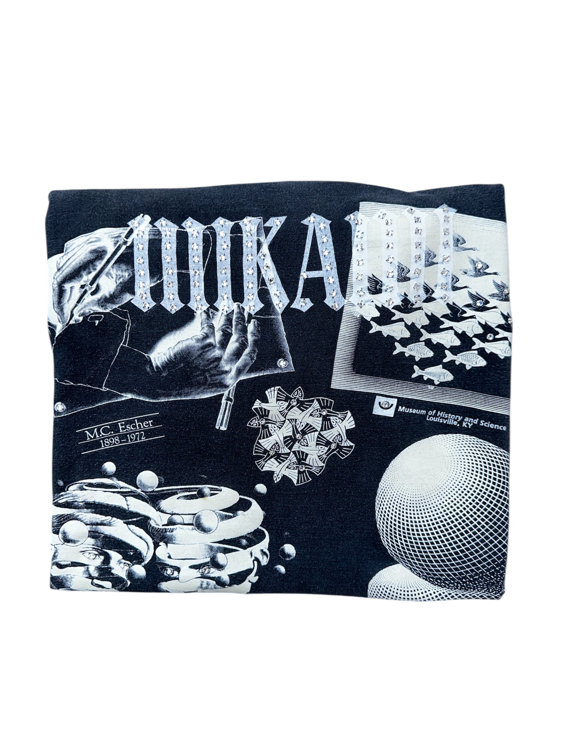Mi Kami x M.C. Escher Vintage Rhinestone Tee – Size L
