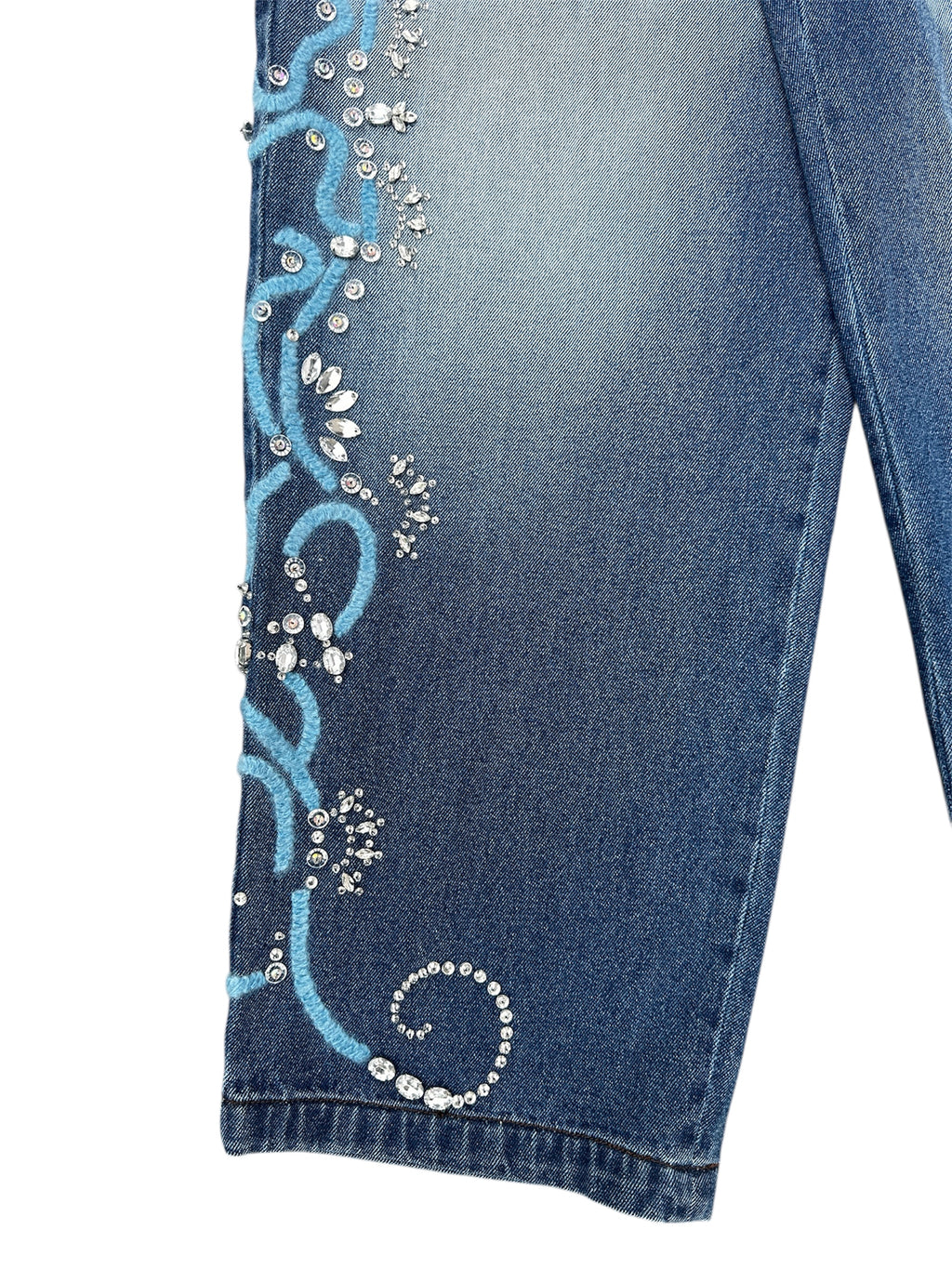 Bluemarble Crystal Embellished Denim – Size 34 (Fits 36)