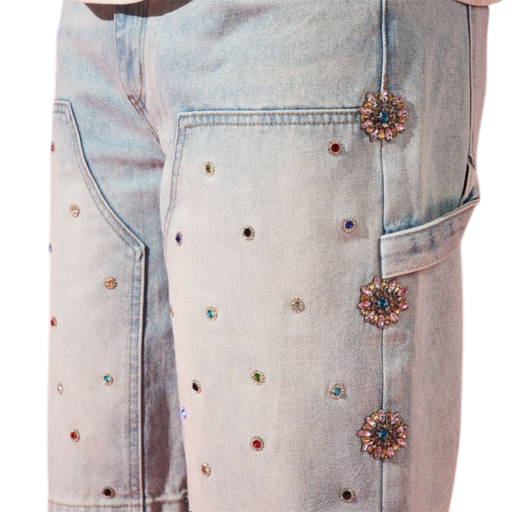 Impressive Carpenter Stone Denim Shorts – Blue