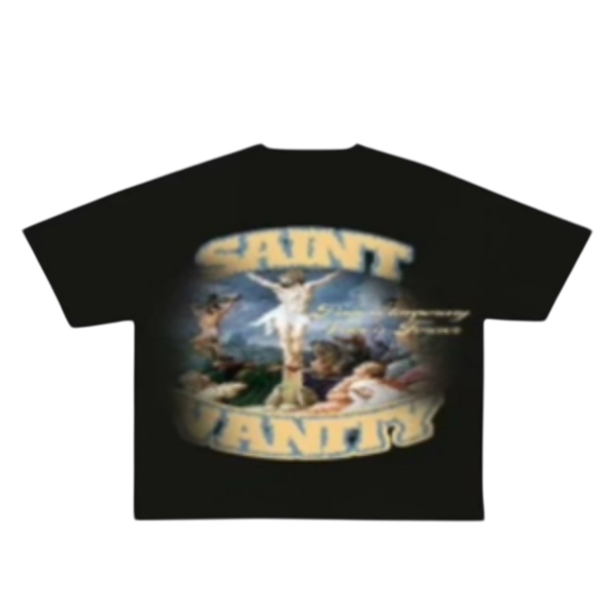Saint Vanity Tee – Crucifixion Artwork
