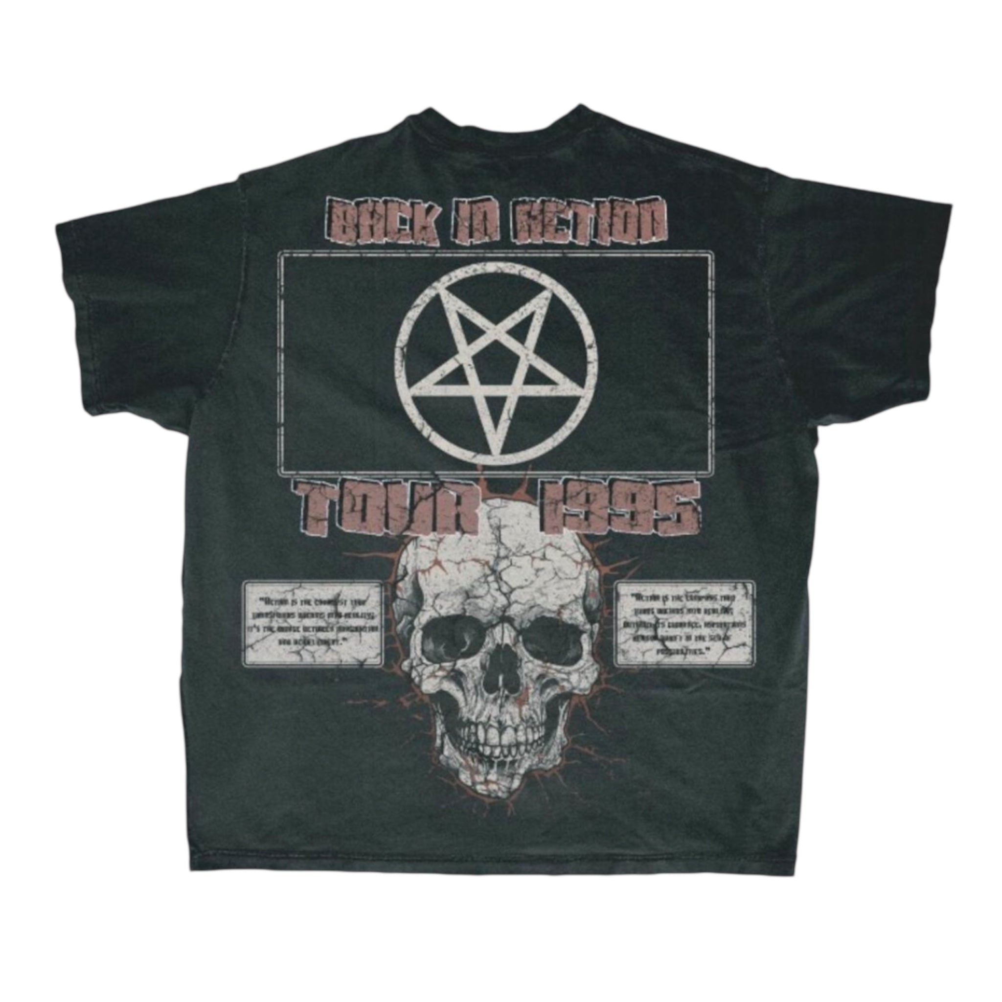 RadBoyz Skull Chain Tour Tee – Vintage Black
