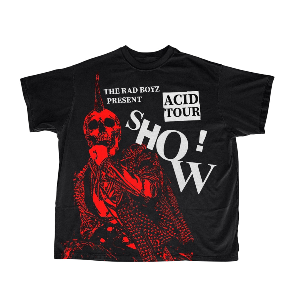 RadBoyz Acid Tour Show Tee – Black/Red
