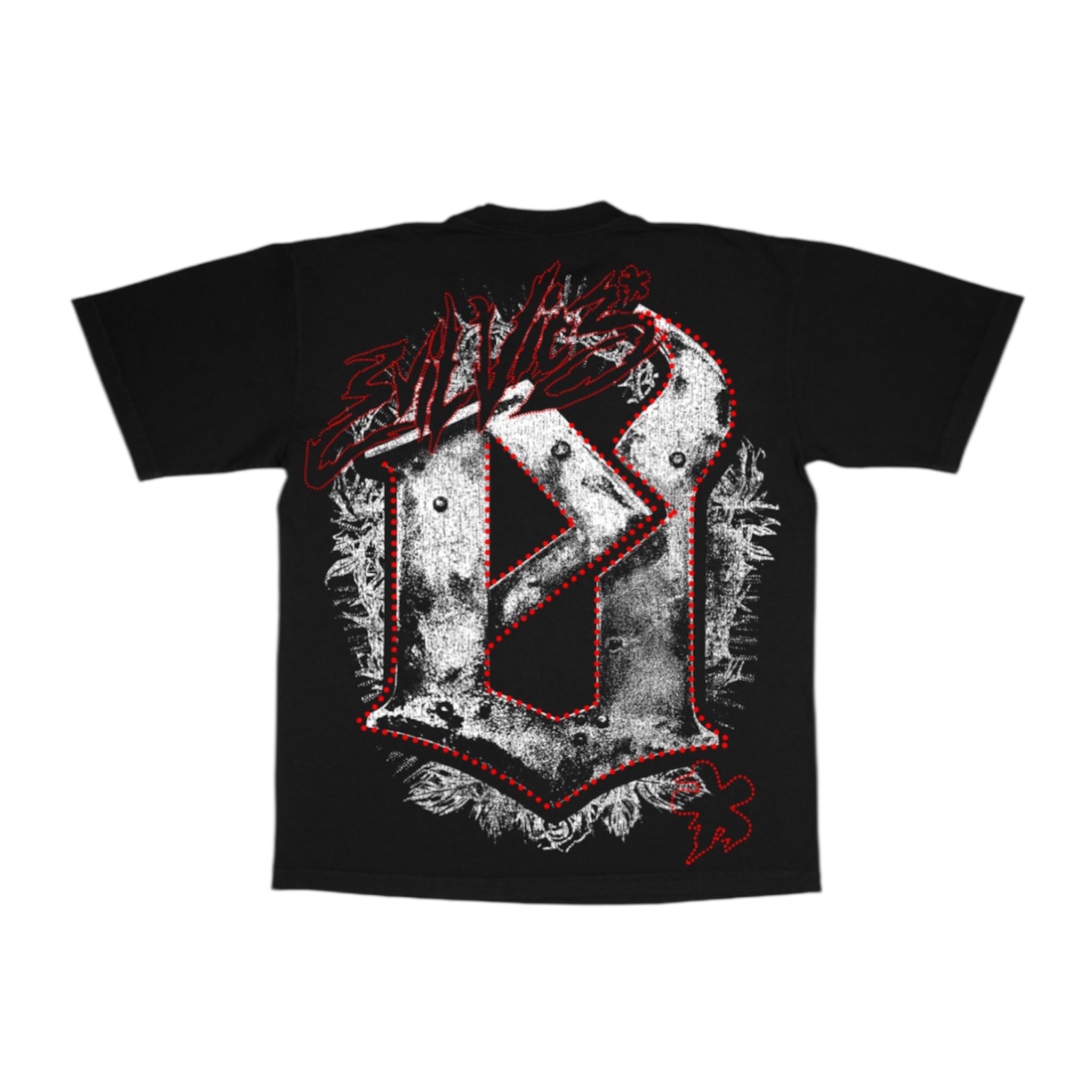 Evil Vices "Crown Skull" Tee – Black