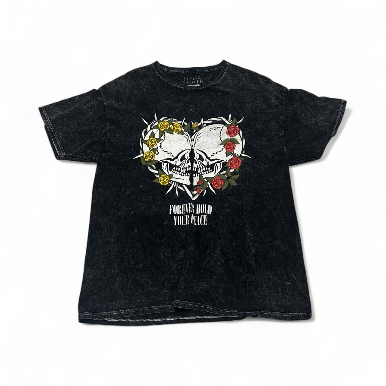 Sugar Flower “Forever Hold Your Peace” Tee – Black