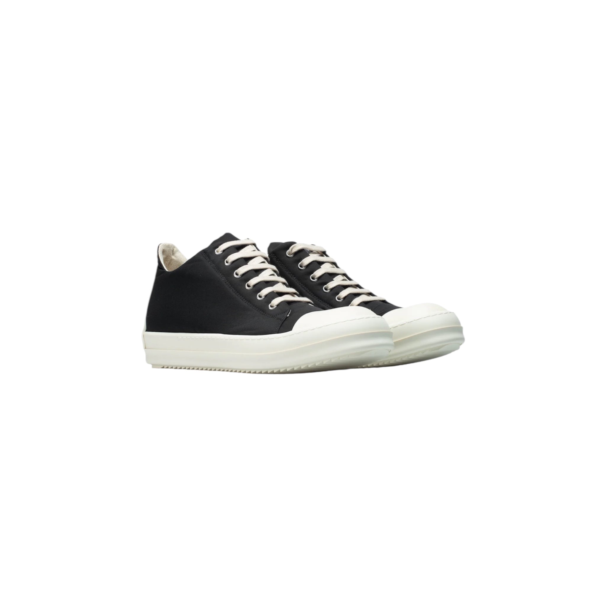 Rick Owens DRKSHDW Low Sneaks – Black Canvas