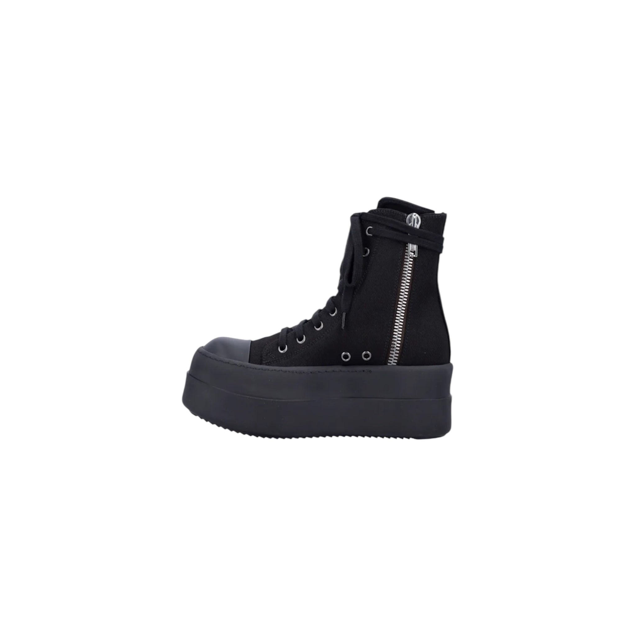 rick owens drkshdw abstract high – triple black SZ-41