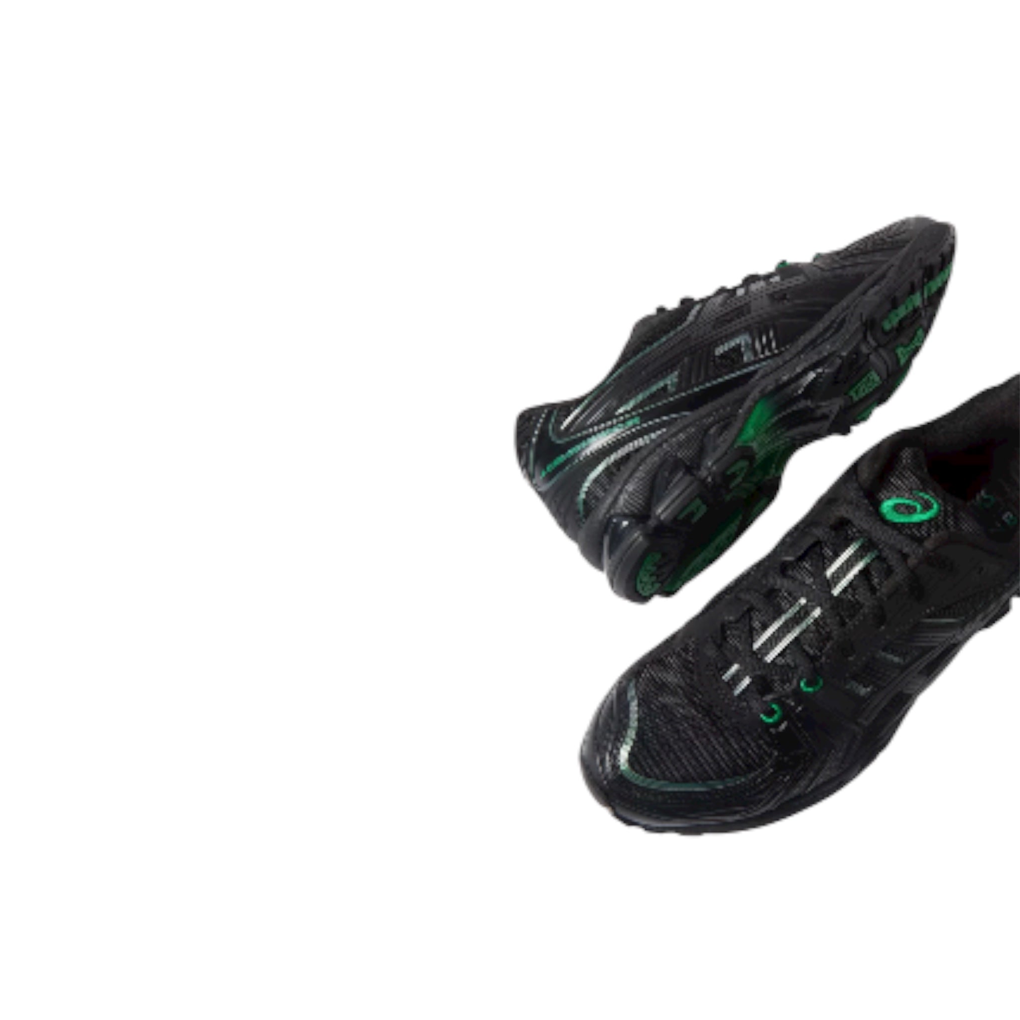 Asics Gel-Kayano 14 "Triple Black/Green" – Size 40