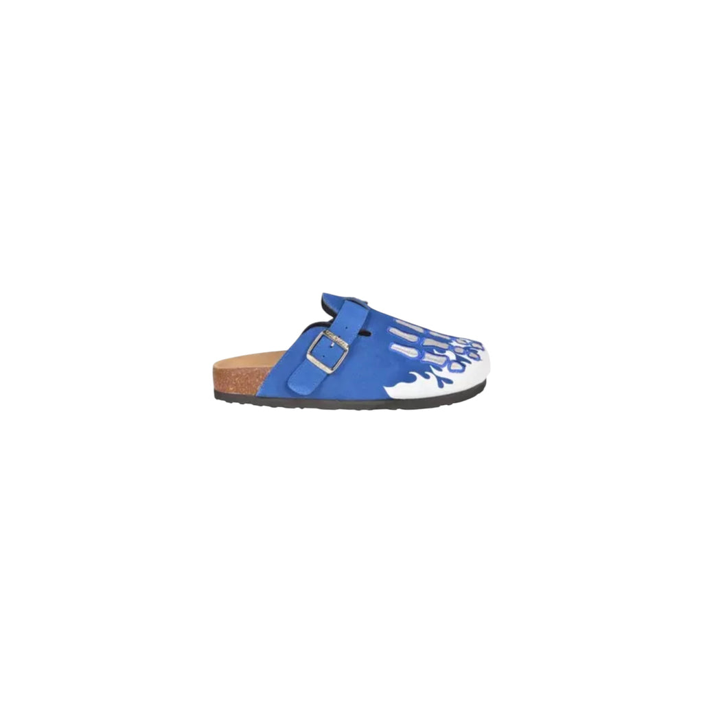 Skeleton Suede Clog "Royal Blue" – Size 7/8