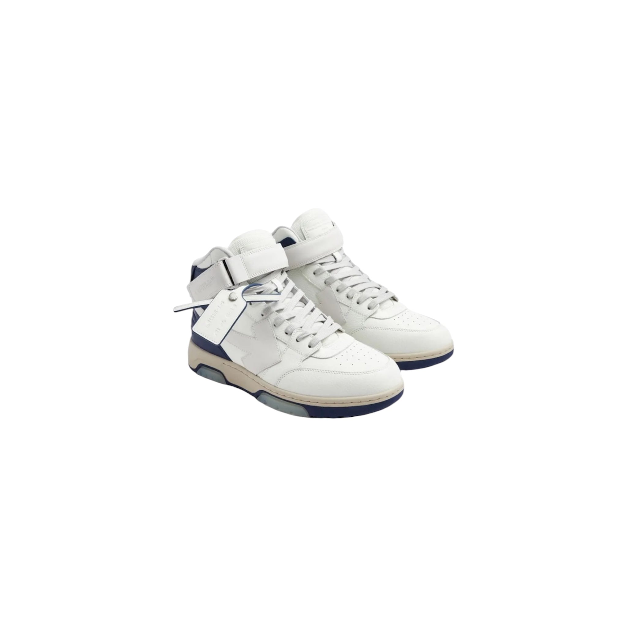 Off-White Out of Office Mid "White/Grey/Navy" – Size 41