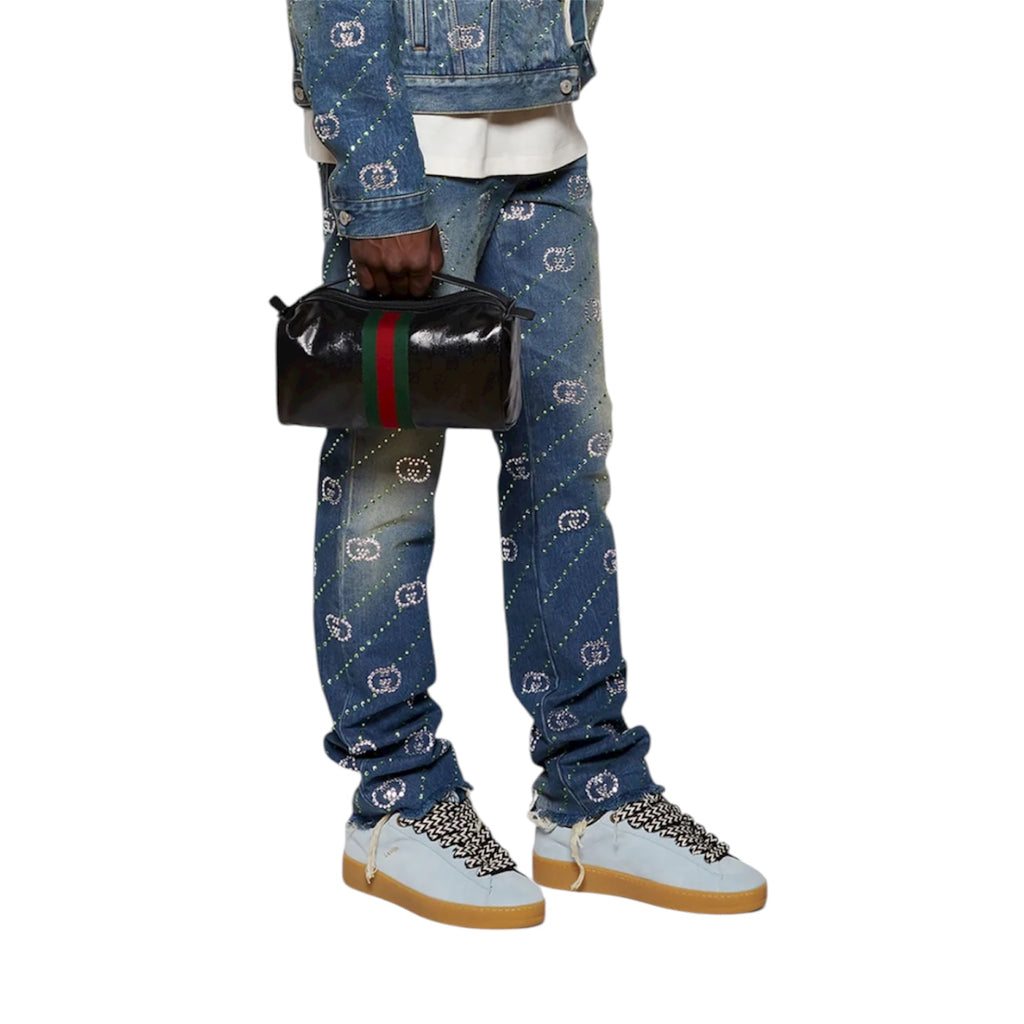 Lanvin Suede Low-Top "Blue/Navy" – Size 41